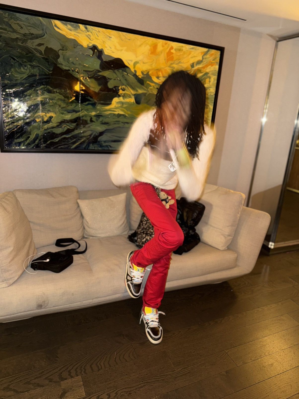Dior × Hedi Slimane Dior Homme SS05 Red denim Size US 27 - 8 Thumbnail