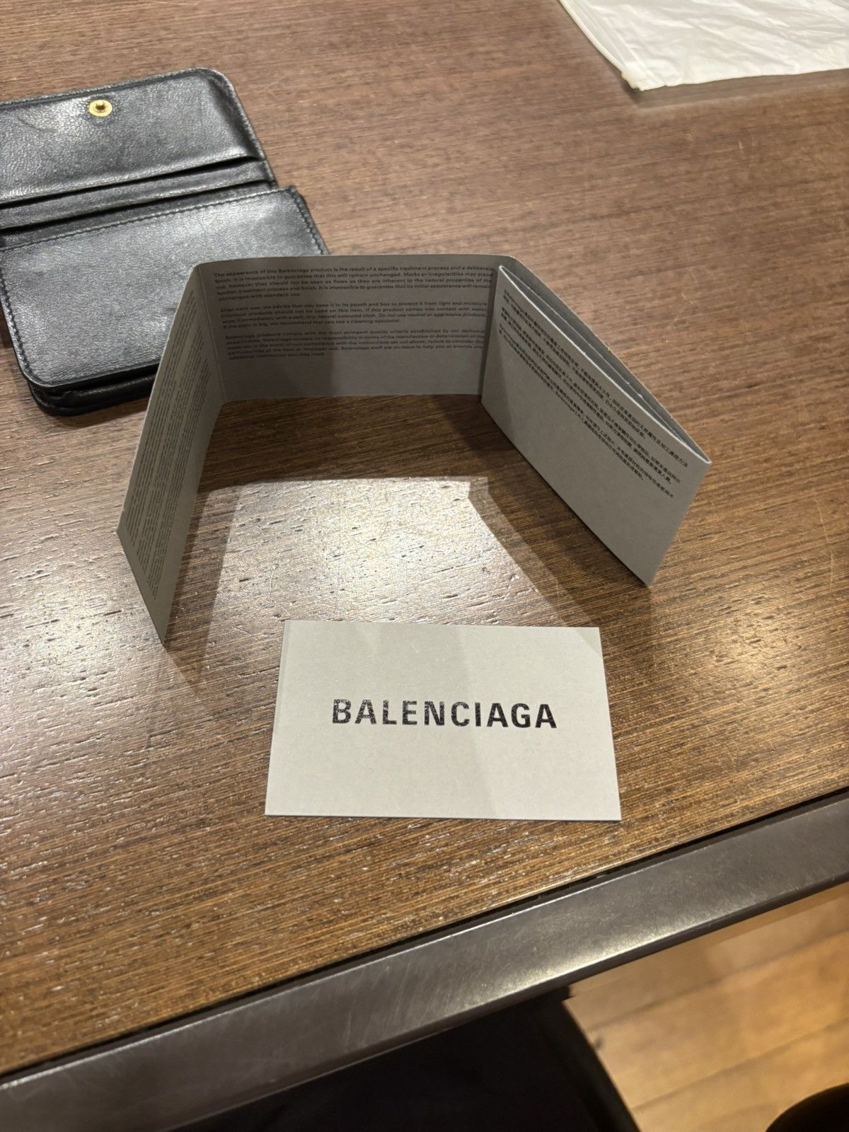 Balenciaga Balenciaga Bi Fold Wallet Size ONE SIZE - 4 Thumbnail