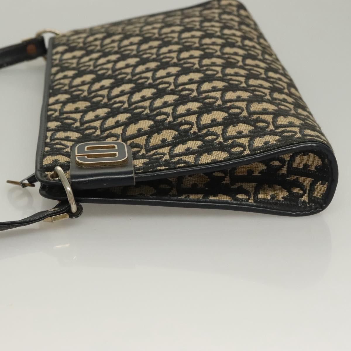 Dior DIOR Trotter Canvas Shoulder Bag Navy Gold Size ONE SIZE - 5 Thumbnail