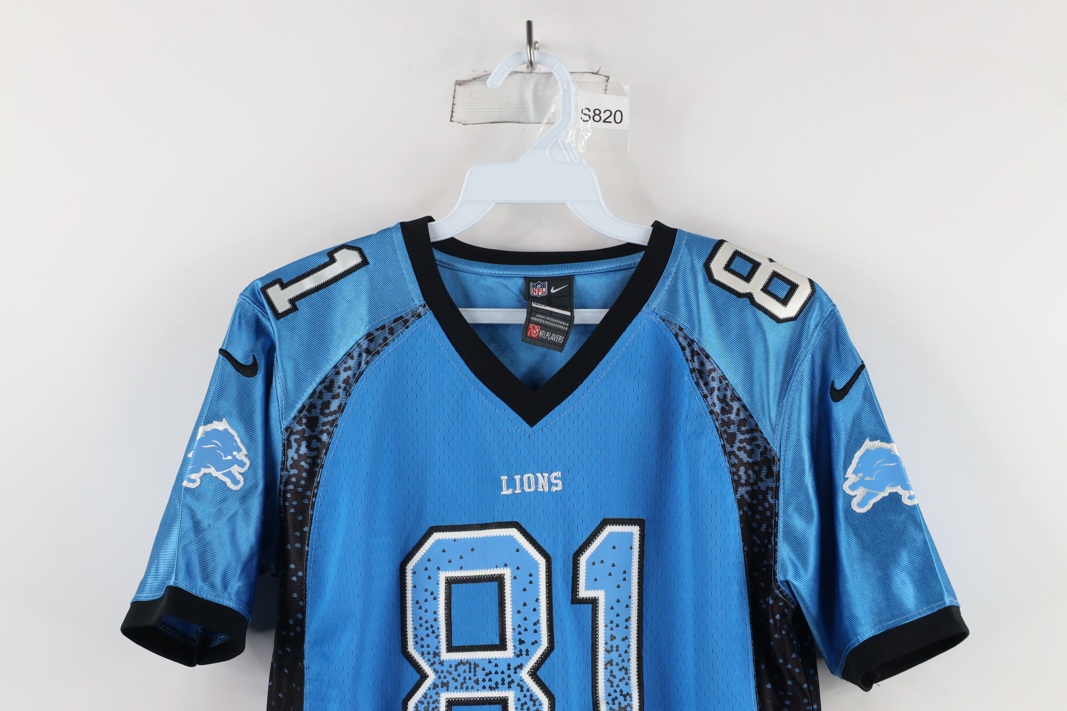 Nike × Vintage Nike On Field Johnson Detroit Lions Football Jersey Blue #81 Size S / US 4 / IT 40 - 2 Thumbnail