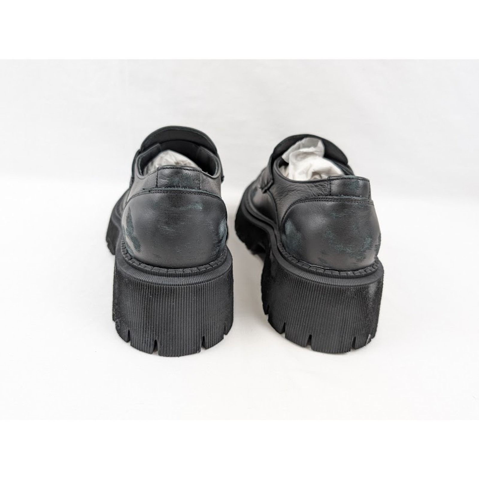 Balenciaga o1rshd1 Tractor Loafers L20 in Black Size US 9 / EU 42 - 17 Thumbnail