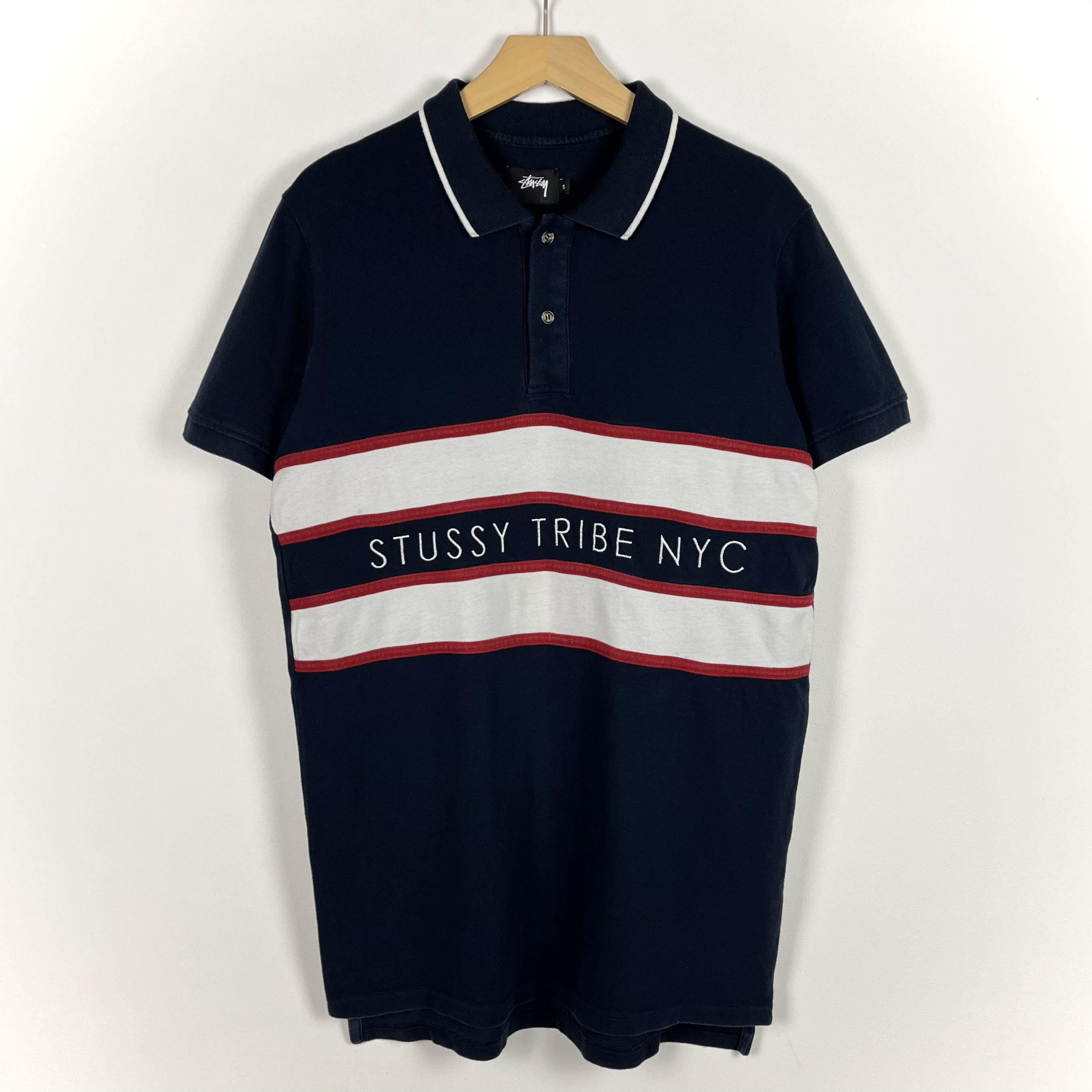 お*ぎ様 【最終値下げ】STUSSY BIG STRIPE RUGBY Lサイズ STUSSY - STUSSY Big Stripe Rugby Shirt ビッグストライプラグビー