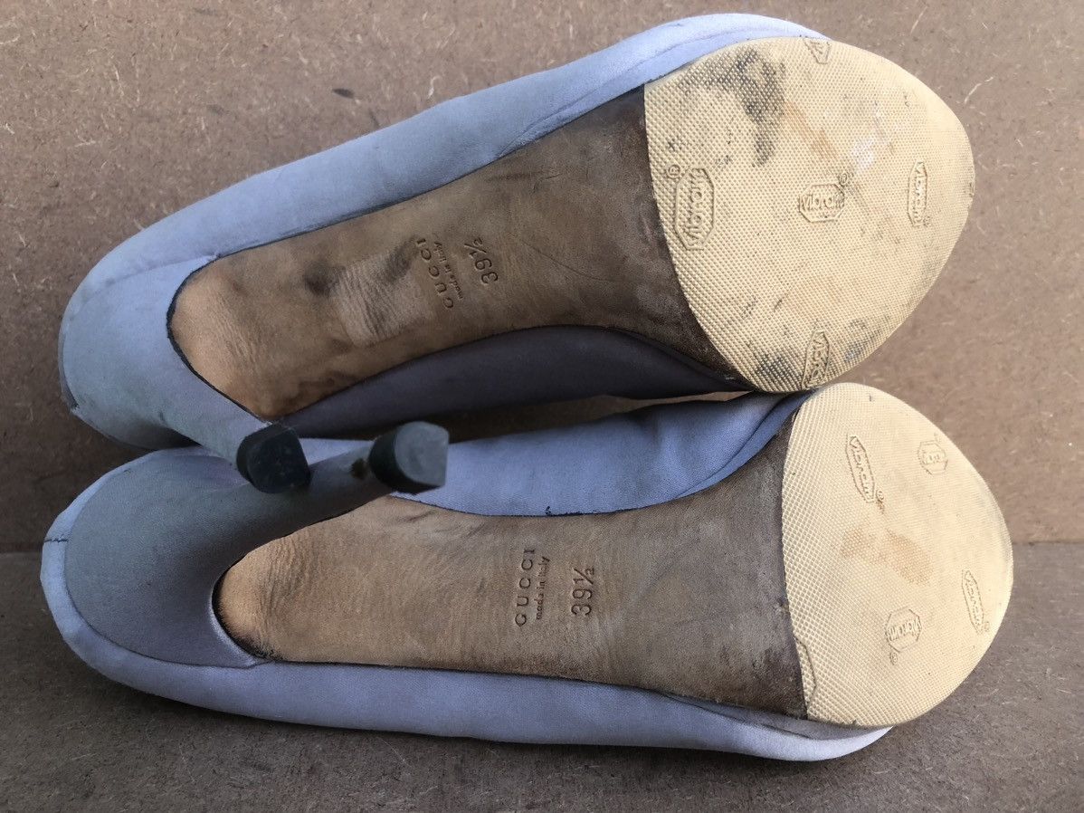 Gucci × Vintage Vintage GUCCI Grey Women’s Heels Size 39.5 Size US 9.5 / IT 39.5 - 15 Thumbnail
