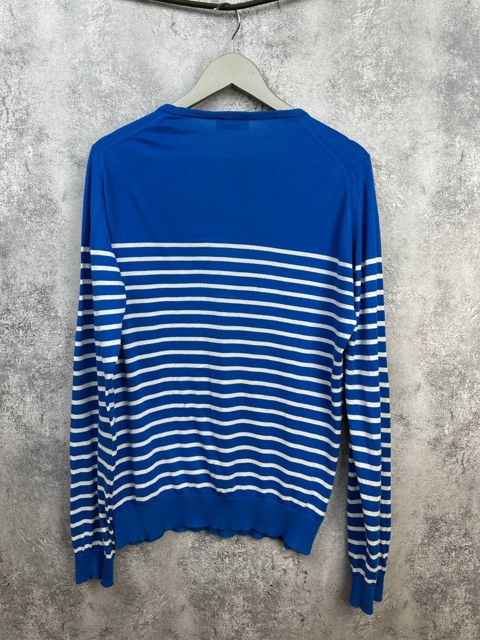 John Smedley John Smedley Sea Island Cotton Breton Stripe Knit Sweater Size US L / EU 52-54 / 3 - 2 Thumbnail