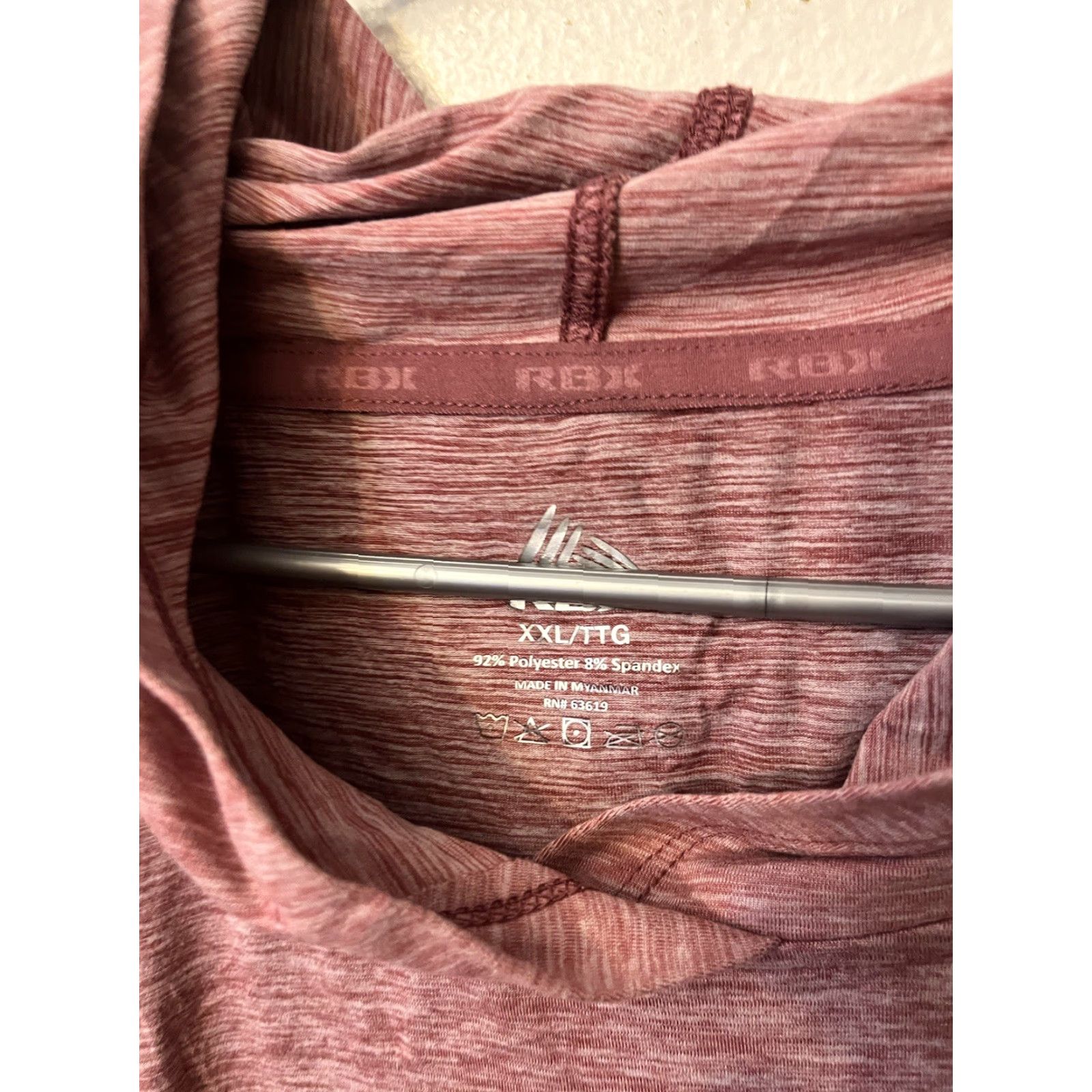 Vintage Women's RBX Long Sleeve Hooded Top XXL Red Size XXL / US 16-18 / IT 52-54 - 2 Thumbnail