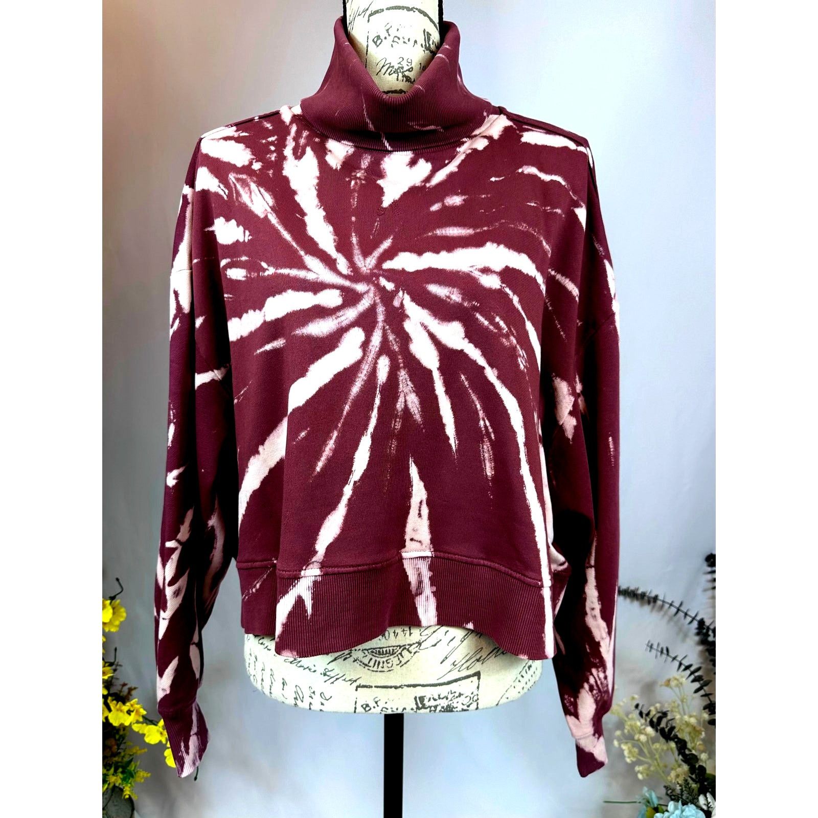 Other 525 America Turtleneck Sweater Dropped Shoulder Maroon L Size L / US 10 / IT 46 - 2 Thumbnail