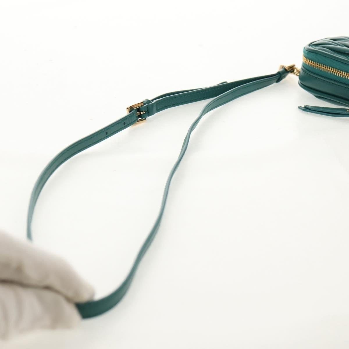 Miu Miu Miu Miu Matelasse Leather Pouch Green Size ONE SIZE - 14 Thumbnail