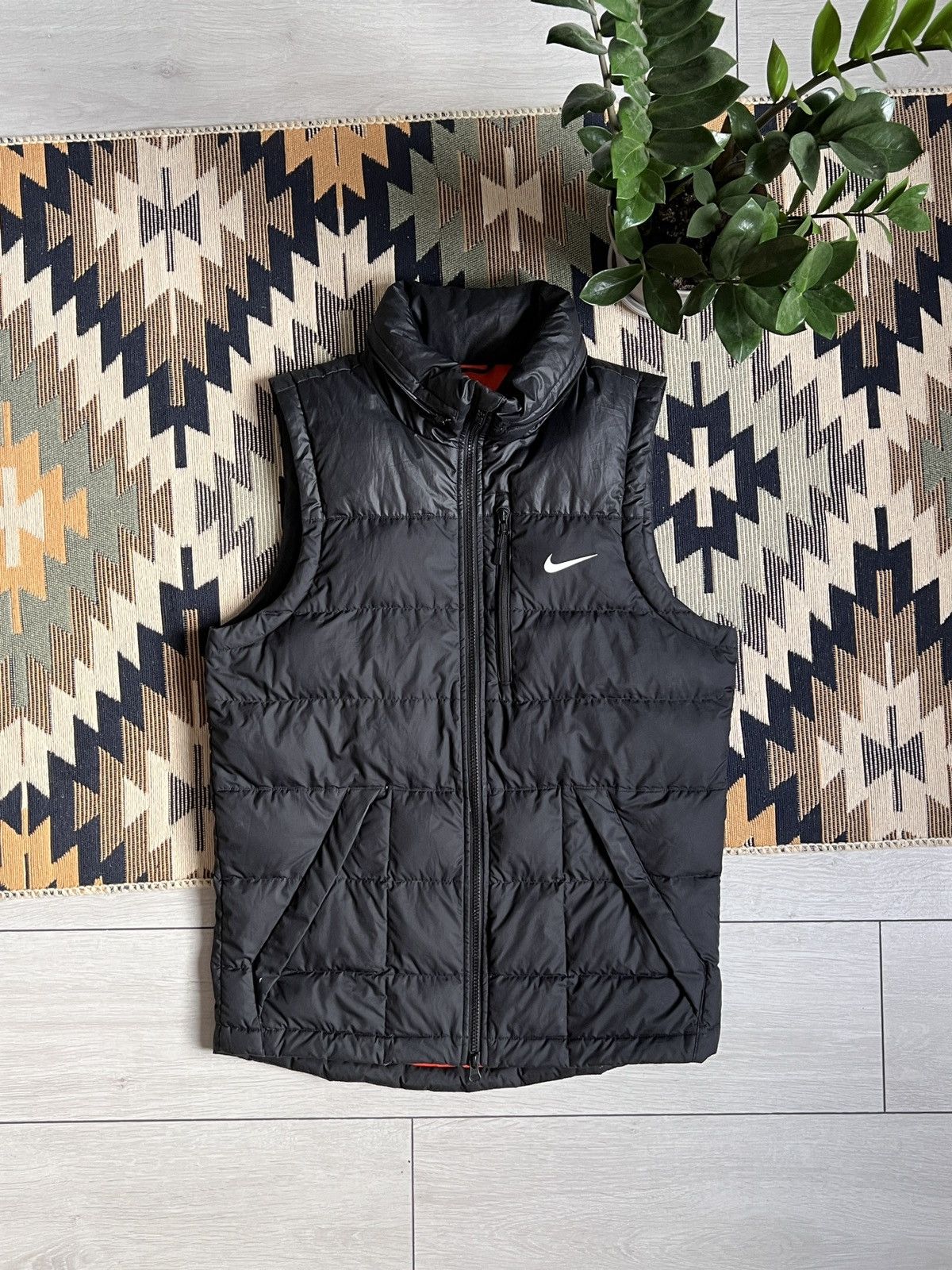 Nike Vintage Nike Drill Y2k Puffer Vest Size US M / EU 48-50 / 2 - 2 Thumbnail