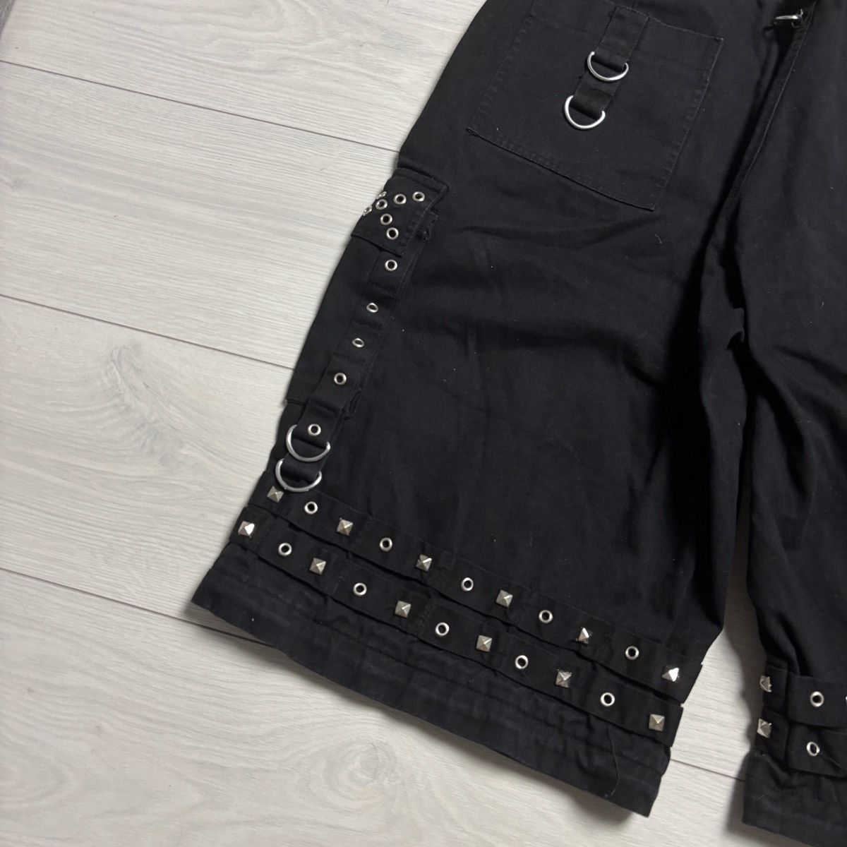 Japanese Brand CRAZY Y2K tripp nyc style shorts punk gothic if six was nine Size US 31 - 3 Thumbnail