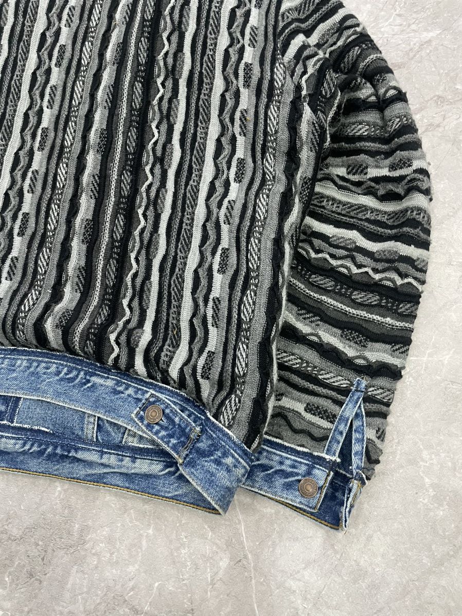 Coogi × Levi's REWORKED REVERSIBLE COOGI SWEATER X LEVIS JACKET Size US L / EU 52-54 / 3 - 17 Thumbnail