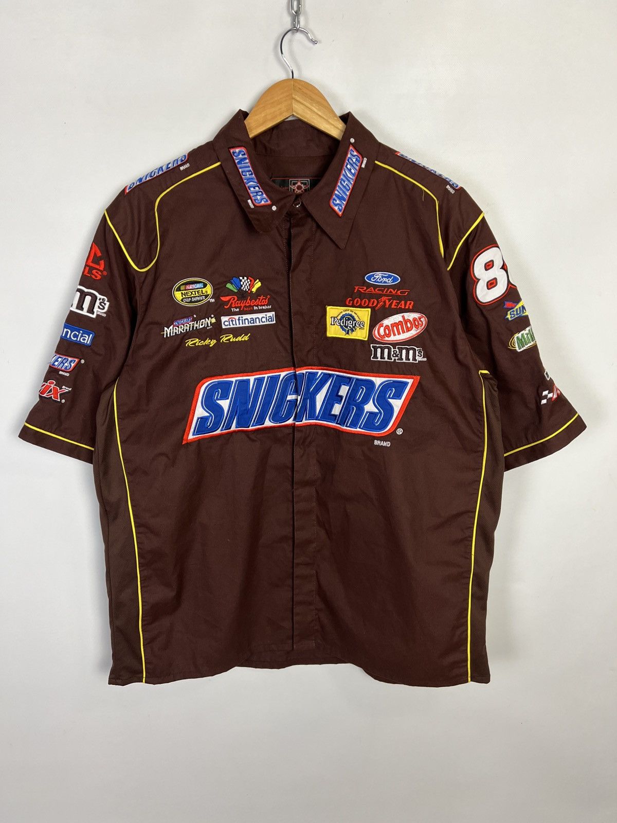 JH Design Vintage JH Design Snickers Moto Y2K brown Travis shirt Size US XL / EU 56 / 4 - 2 Thumbnail