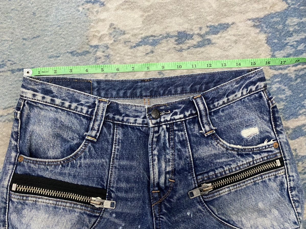 Hysteric Glamour RNA DNA Japan Large YKK Zipper Rider Racing denim Size 31" - 17 Thumbnail