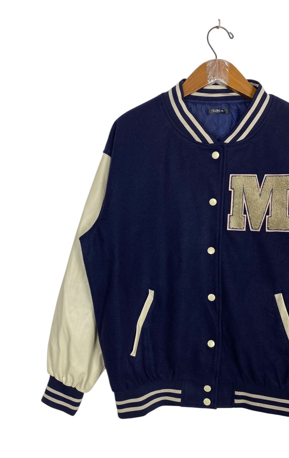 Japanese Brand Rare‼️ Sureve Varsity Bomber Jacket Size US L / EU 52-54 / 3 - 2 Thumbnail