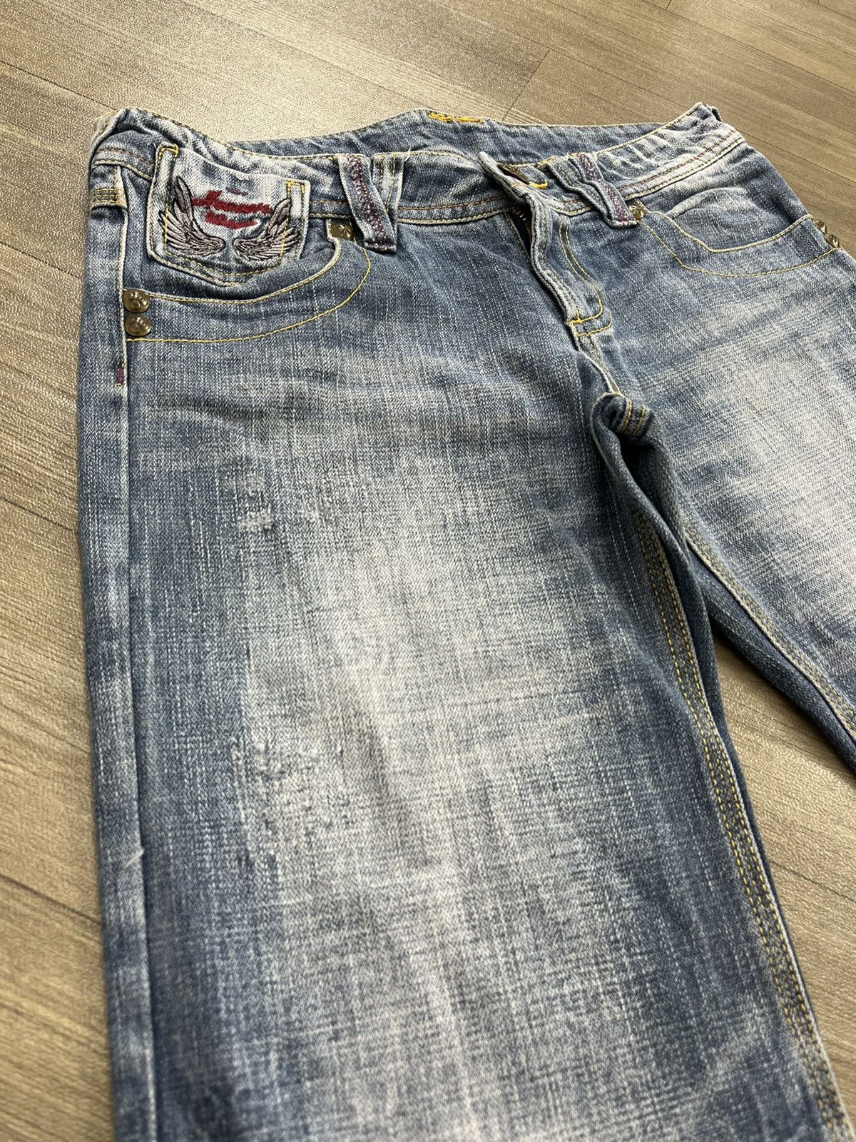 If Six Was Nine Flare Jeans High Street Japan Boot Cut Heaven Winger Jeans Size US 28 / EU 44 - 5 Thumbnail
