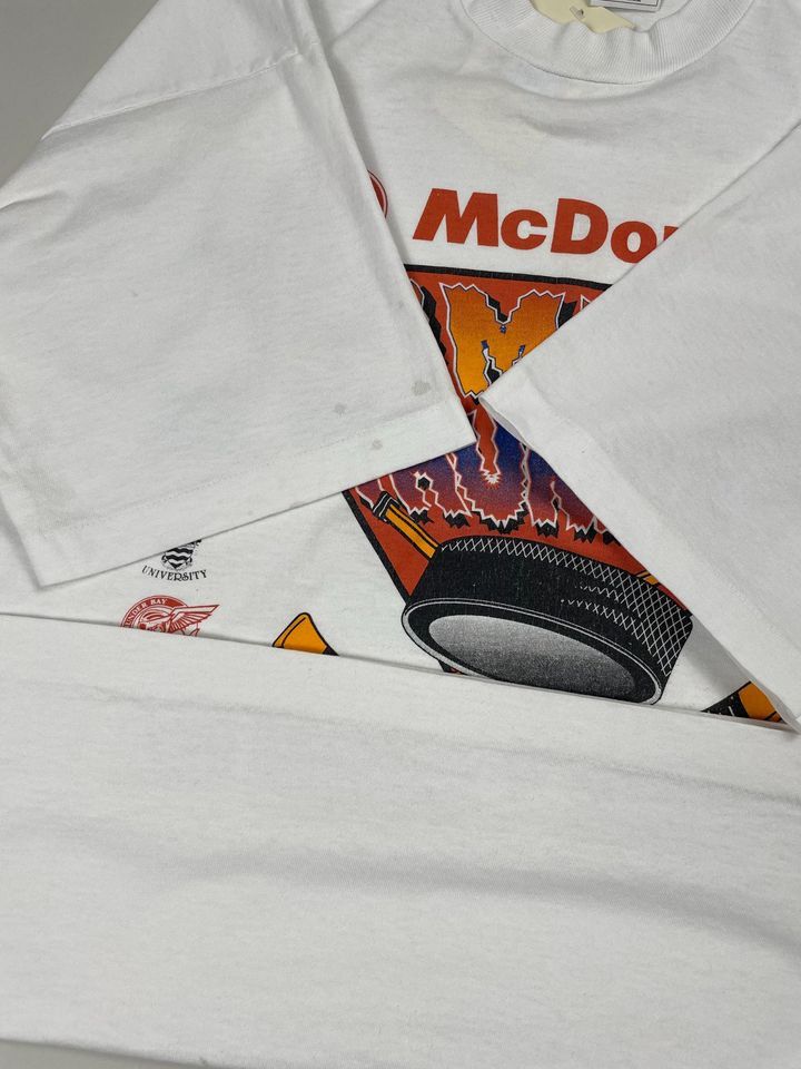 NHL × Vintage Vintage 90s McDonald's Hockey T-Shirt Size US XL / EU 56 / 4 - 3 Thumbnail