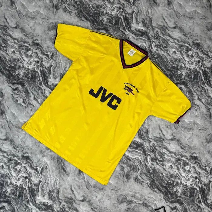 Vintage Arsenal Retro 1985 Away Football Shirt Centenary JVC Jersey Size US L / EU 52-54 / 3 - 1 Thumbnail