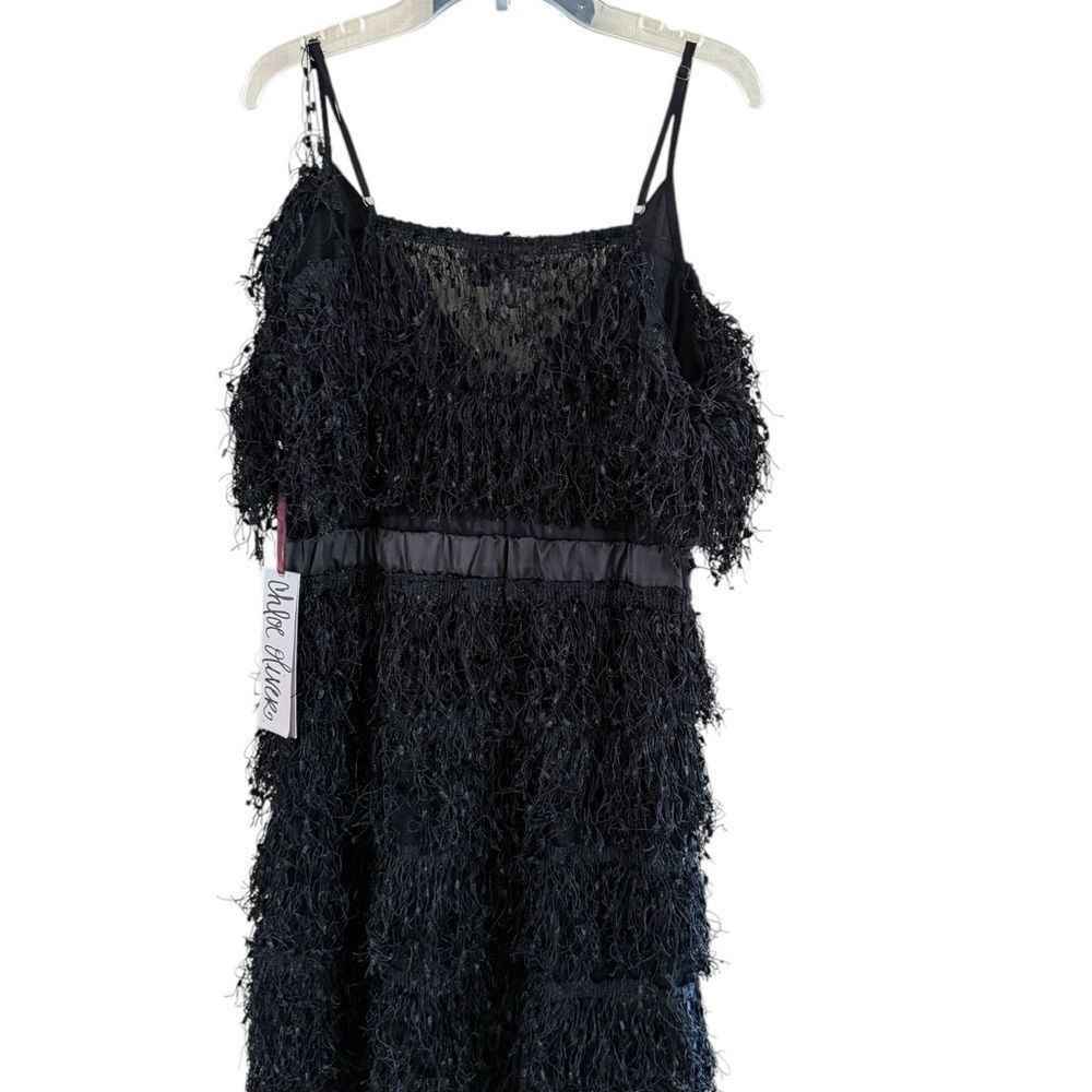 Chloe Black Fringe Dress chole oliver the Galleria address P 165 Size S / US 4 / IT 40 - 3 Thumbnail