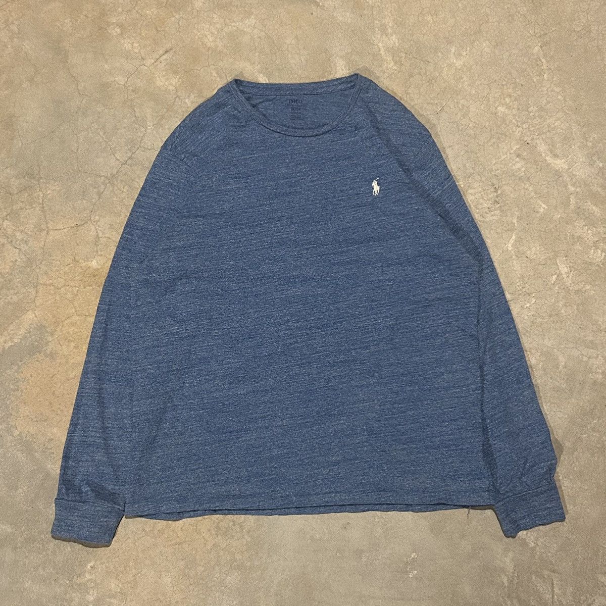 Polo Ralph Lauren × Ralph Lauren Polo Ralph Lauren Embroidered Pony Logo Longsleeve Tee Blue Size US XL / EU 56 / 4 - 1 Thumbnail