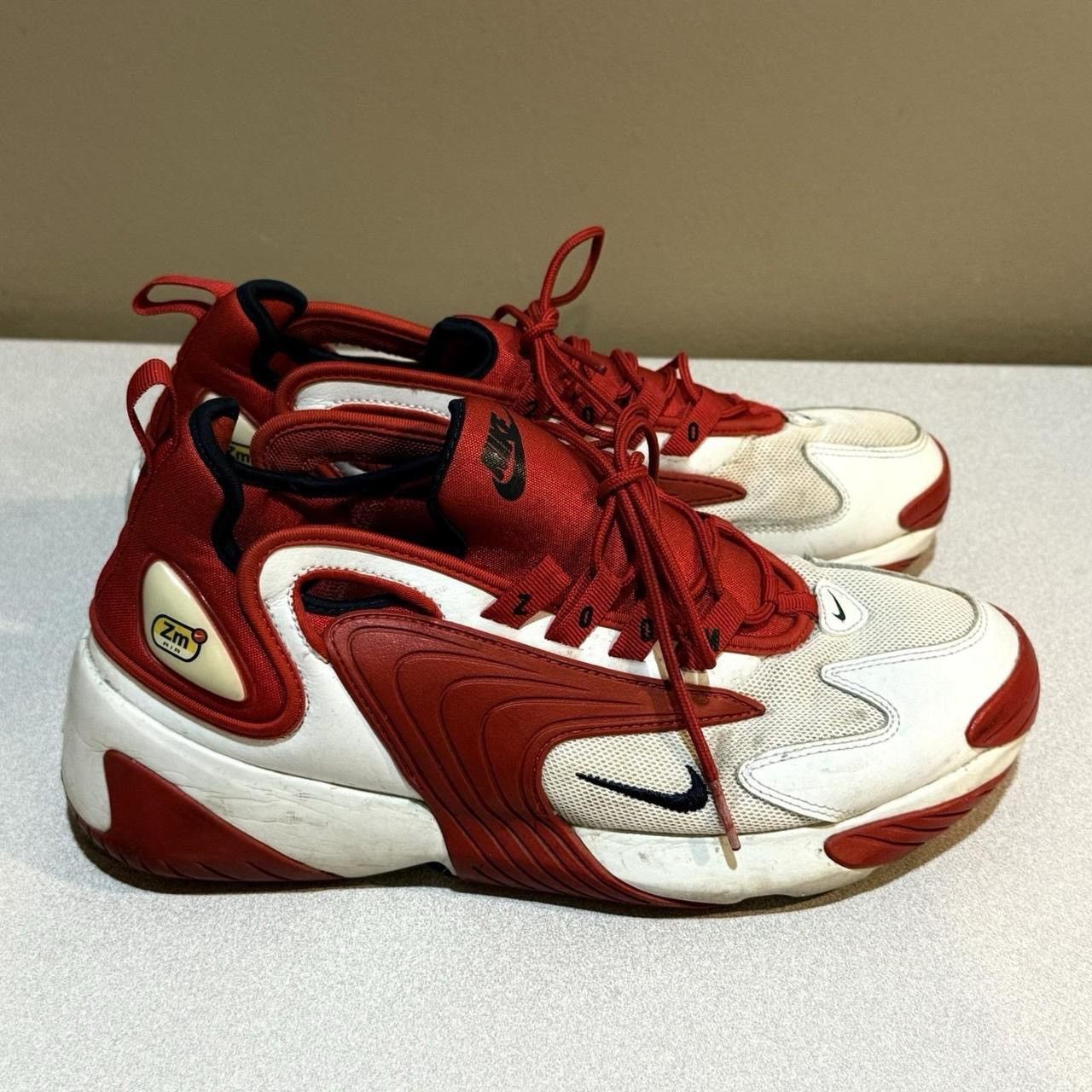 Nike Nike Zoom 2K Off White/Obsidian-University Red Shoes Size 9 Size US 9 / EU 42 - 7 Thumbnail