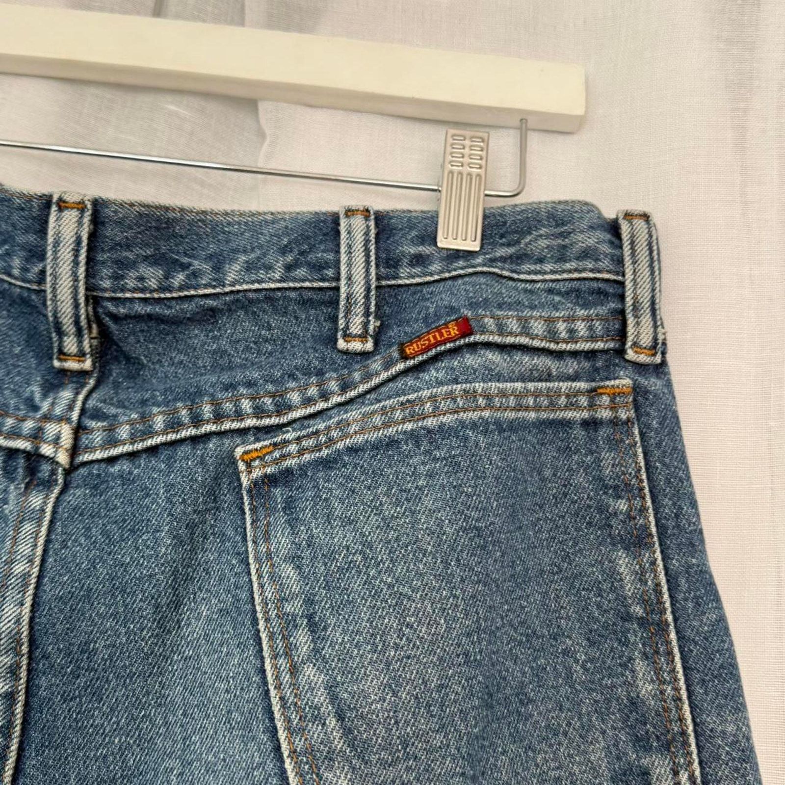 Rustler Vintage Rustler High Rise Straight Leg Jeans Size 33" - 6 Thumbnail