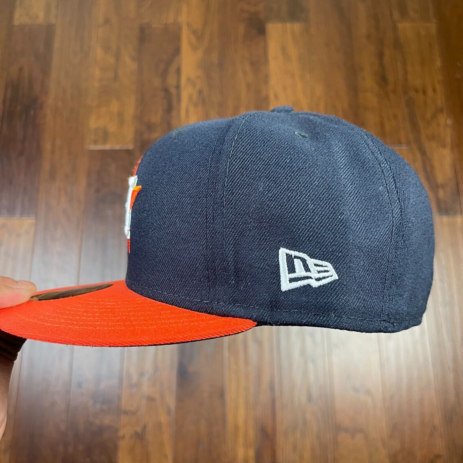 New Era Houston Astros New Era Fitted Hat Baseball Cap size 7 5/8 Size ONE SIZE - 3 Thumbnail