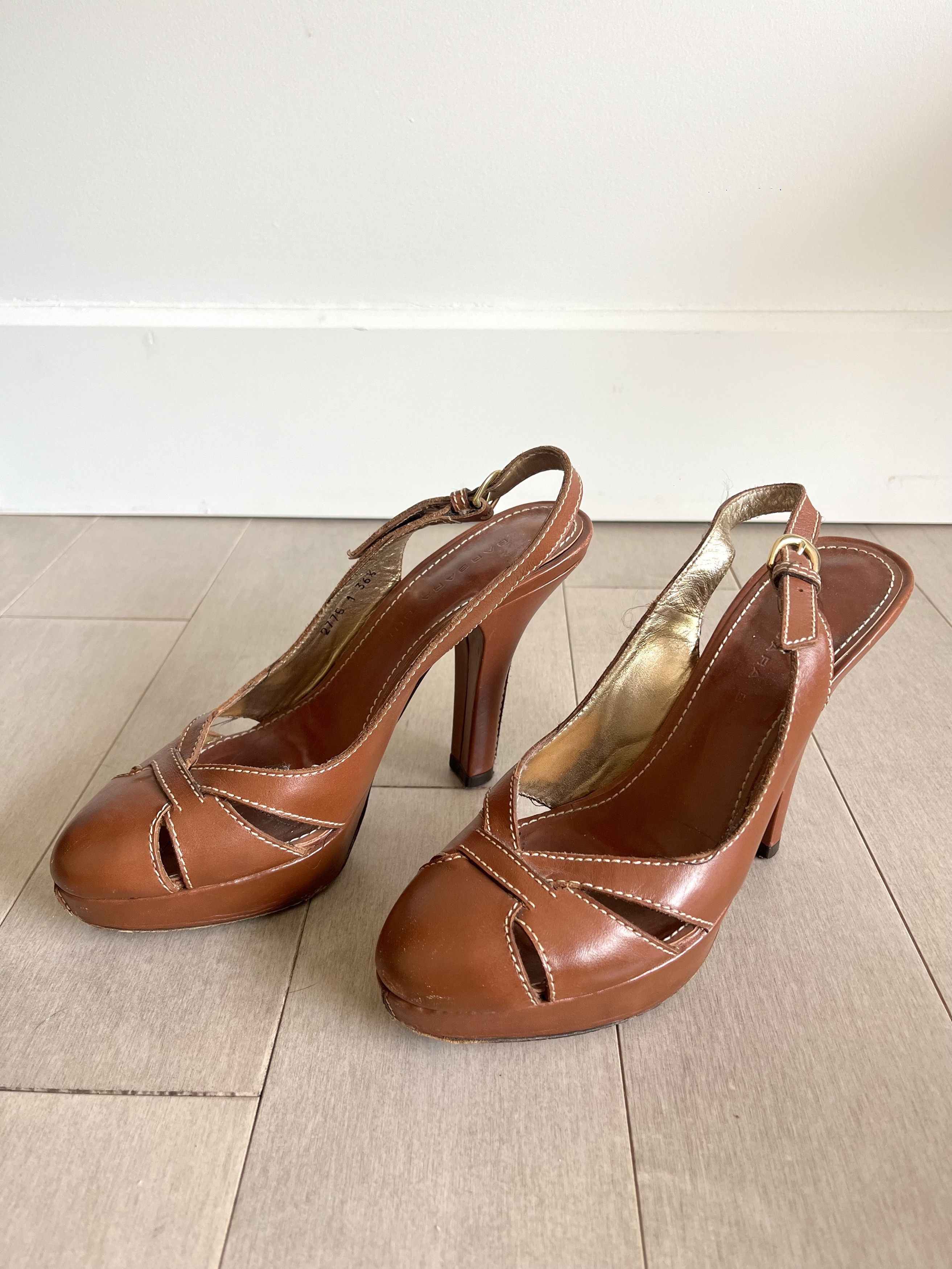 Barbara Bui Barbara Bui Brown Closed Toe Heels - Vintage Designer Size US 6.5 / IT 36.5 - 5 Thumbnail