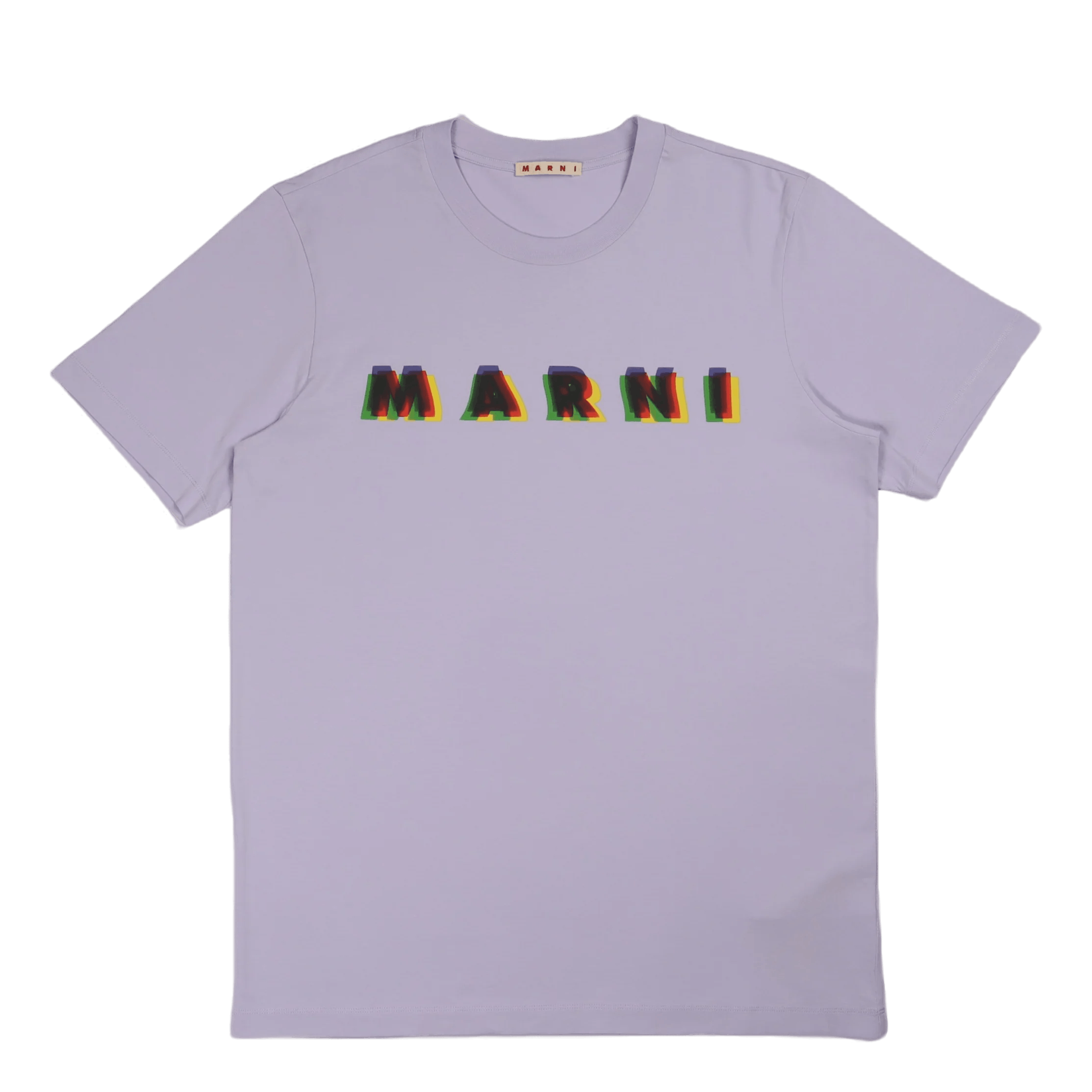 Marni o1y0225 Logo Crewneck T-Shirt in Lilac Size US S / EU 44-46 / 1 - 1 Thumbnail