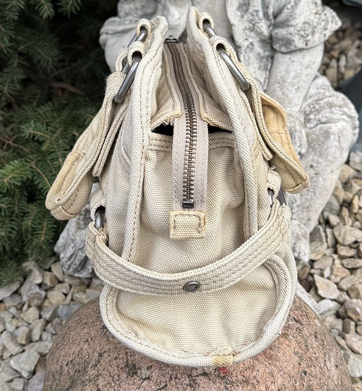 Diesel DIESEL Denim Distressed Handbag Y2K Cargo Utility Military Size ONE SIZE - 8 Thumbnail