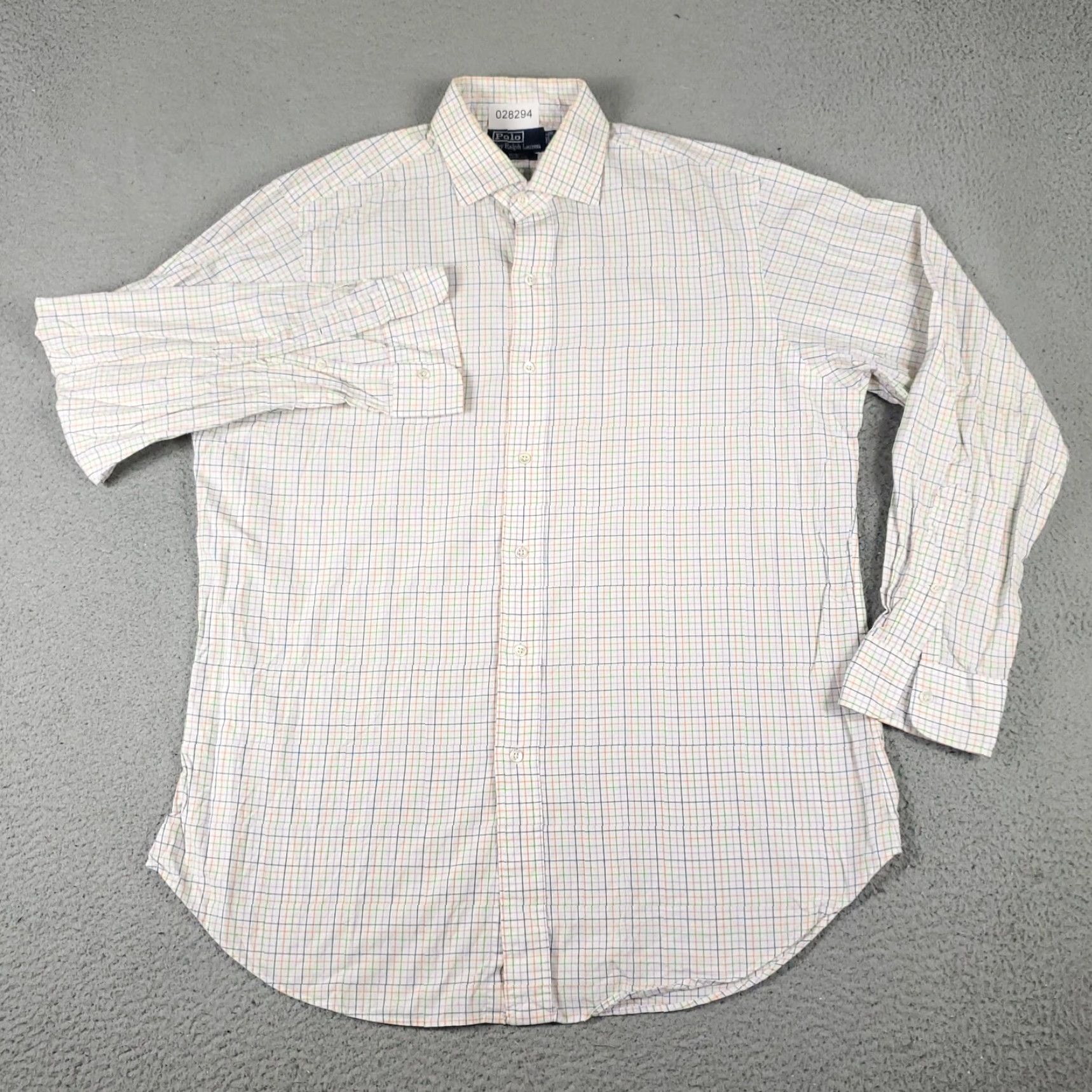 Ralph Lauren Ralph Lauren Dress Shirt Mens 16.5 Multicolor Long Sleeve Button-Down Cotton Classic American Mens Size 42R - 2 Thumbnail