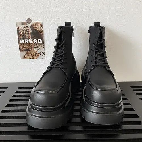 VIBE Classic Black Leather Boots Size US 8 / EU 41 - 6 Thumbnail