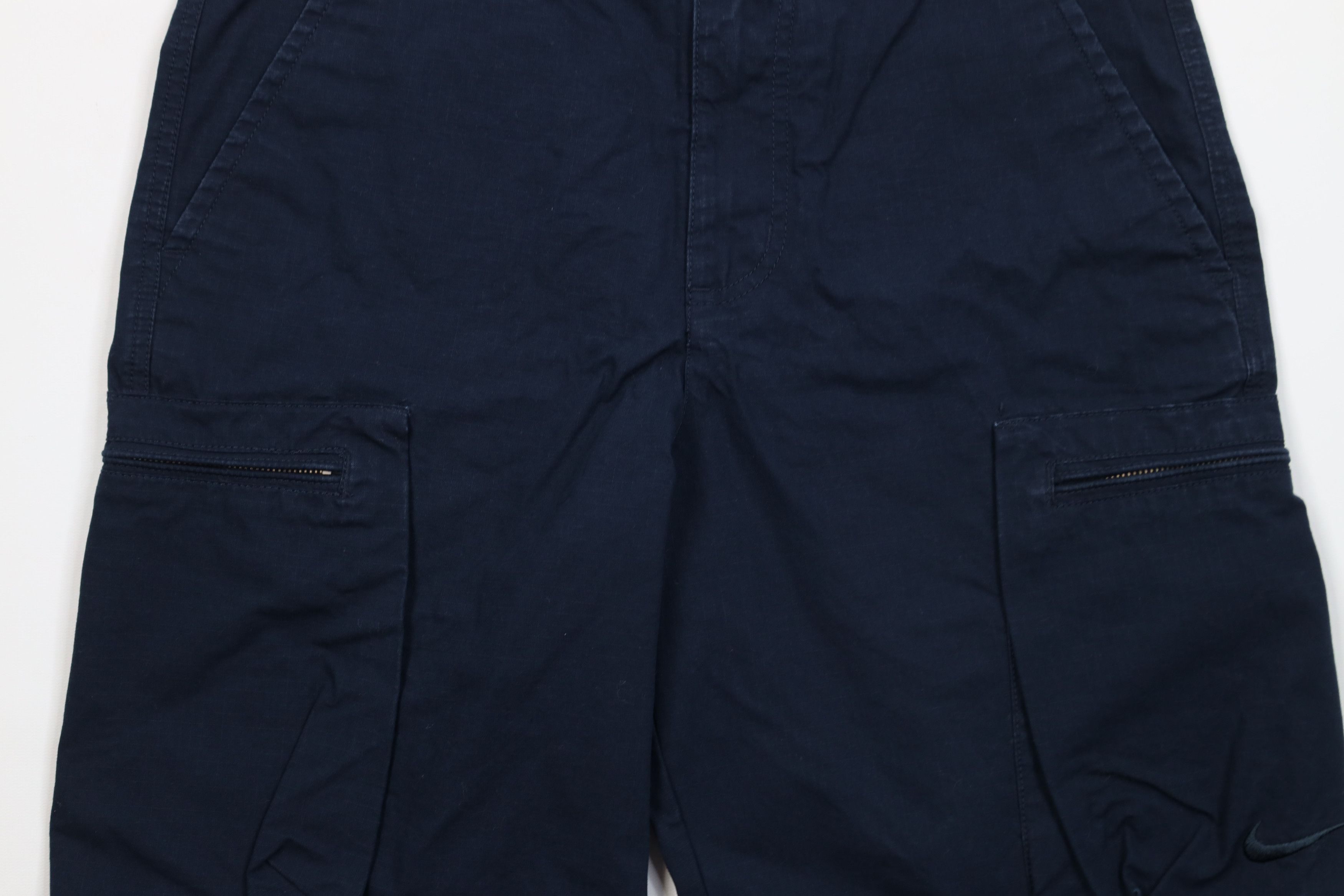 Nike Vintage Nike Scott Mini Swoosh Ripstop Cargo Shorts Blue Size US 30 / EU 46 - 3 Thumbnail