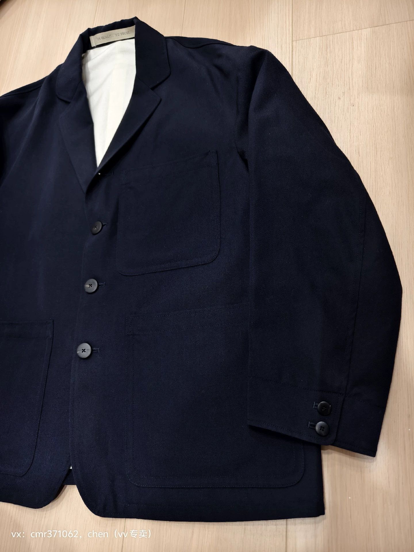 Visvim VISVIM 24SS RAILWOOD JKT Navy 2 Wool-Linen Size US M / EU 48-50 / 2 - 4 Thumbnail