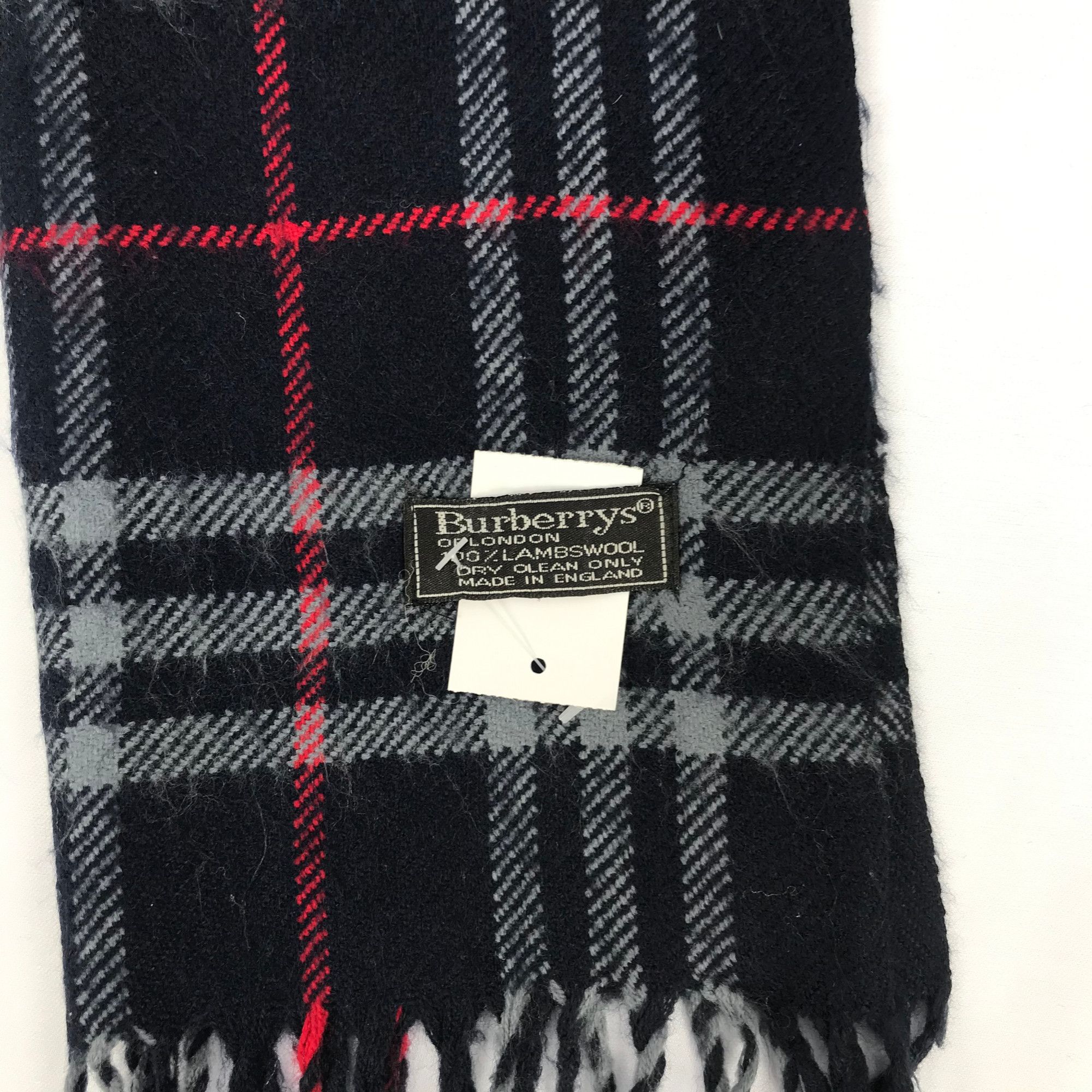 Burberry Vintage Burberry Scarf Muffler Wool Cashmere Scarves Size ONE SIZE - 4 Thumbnail