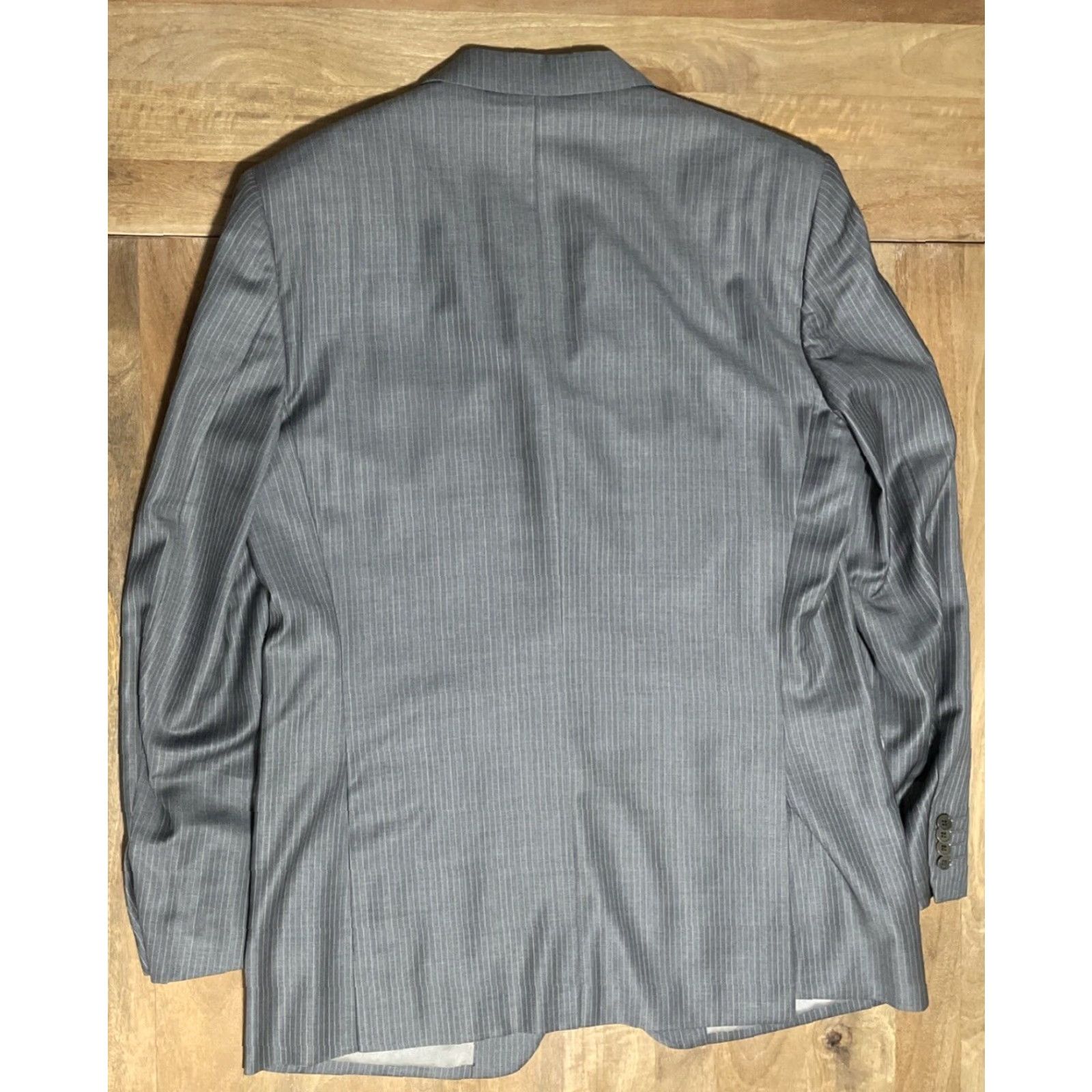 Ermenegildo Zegna Ermenegildo Zegna Blazer Men’s Single-Breasted 42L Wool Gray Notch Lapel Four-Button Viscose Lining Italy Size 42 Regular Vintage: No Size 42R - 2 Thumbnail