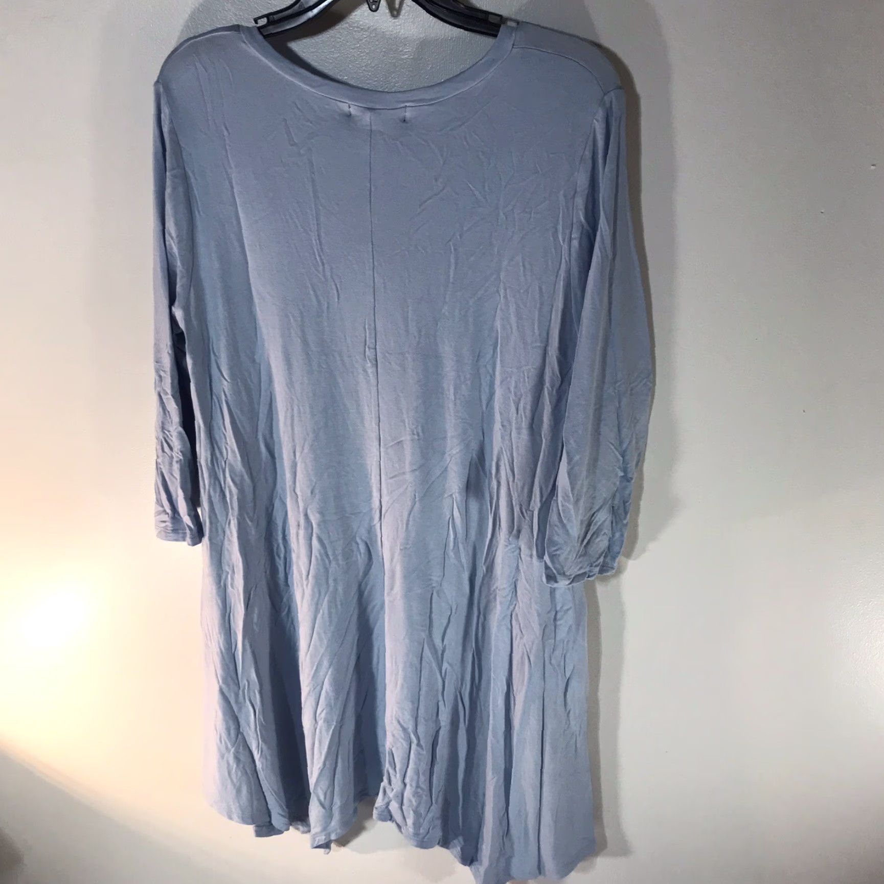 Vintage VINTAGE All Yours Casual Blue 3/4 Sleeve Asymmetrical Dress Womens Size L Size L / US 10 / IT 46 - 2 Thumbnail