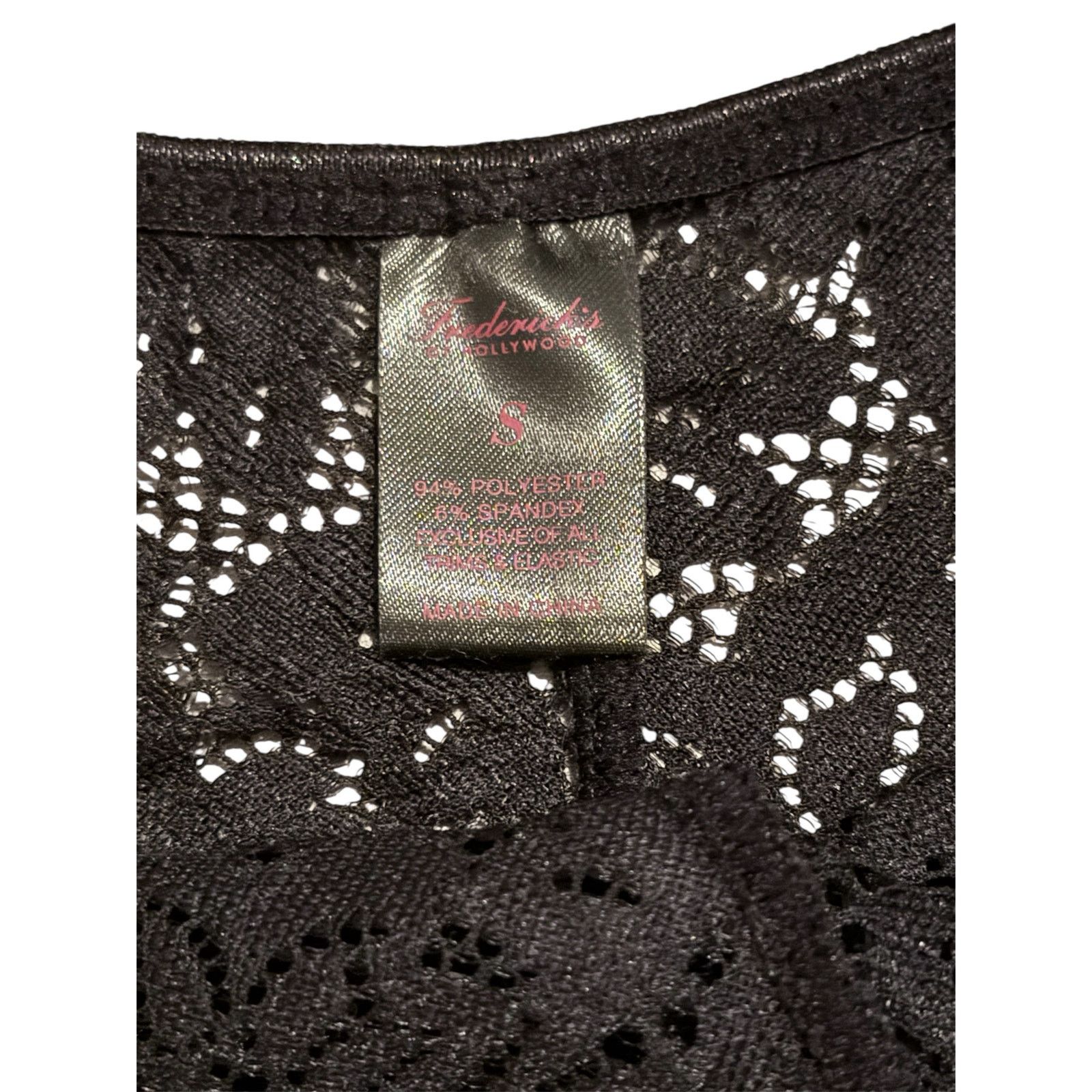 Other Frederick's of Hollywood Black Lace Cheeky Panties Lingerie Size ONE SIZE - 2 Thumbnail