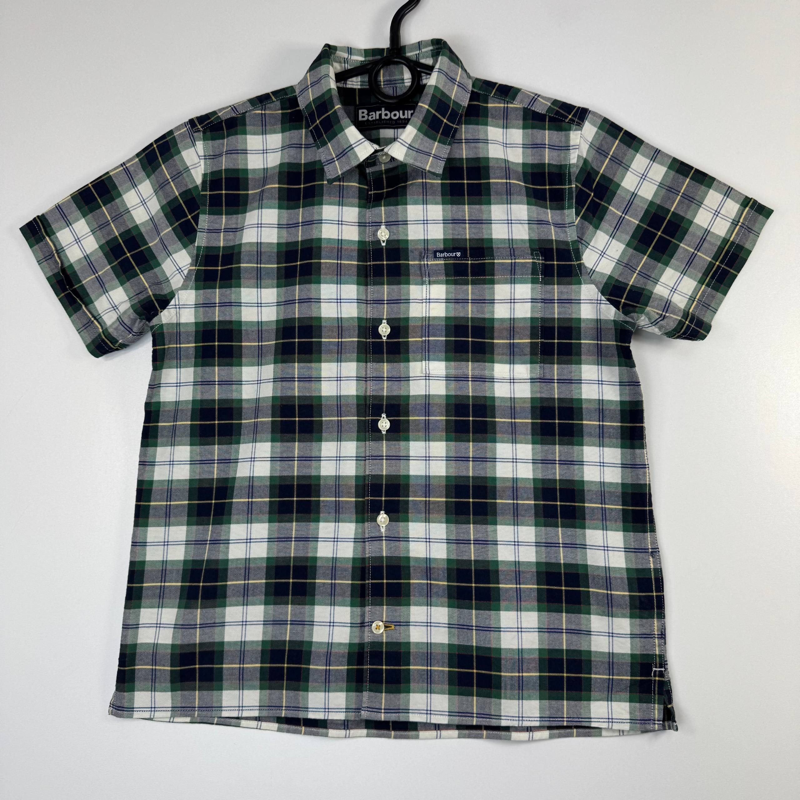 Barbour Barbour Kids Plaid Short Sleeve Shirt Green Size L 10-11Y Size US XXS / EU 40 - 1 Thumbnail
