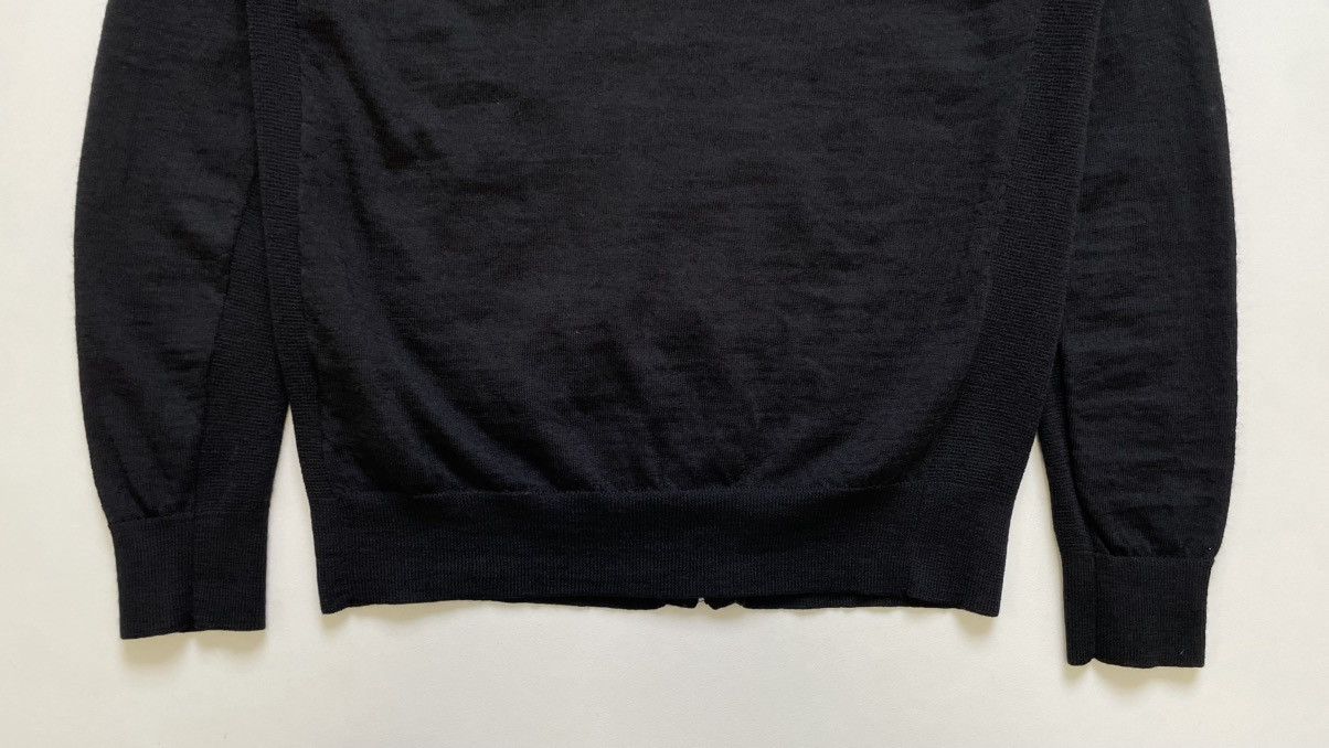 Comme des Garcons Black Wool Zip Front Cardigan Size US M / EU 48-50 / 2 - 21 Thumbnail