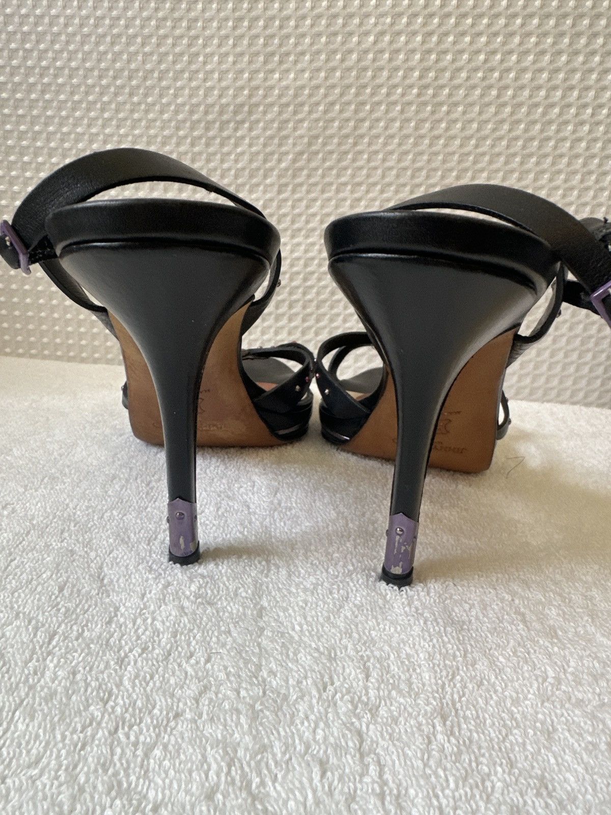 Jimmy Choo Jimmy Choo Studded Leather Sandals Size US 9.5 / IT 39.5 - 5 Thumbnail