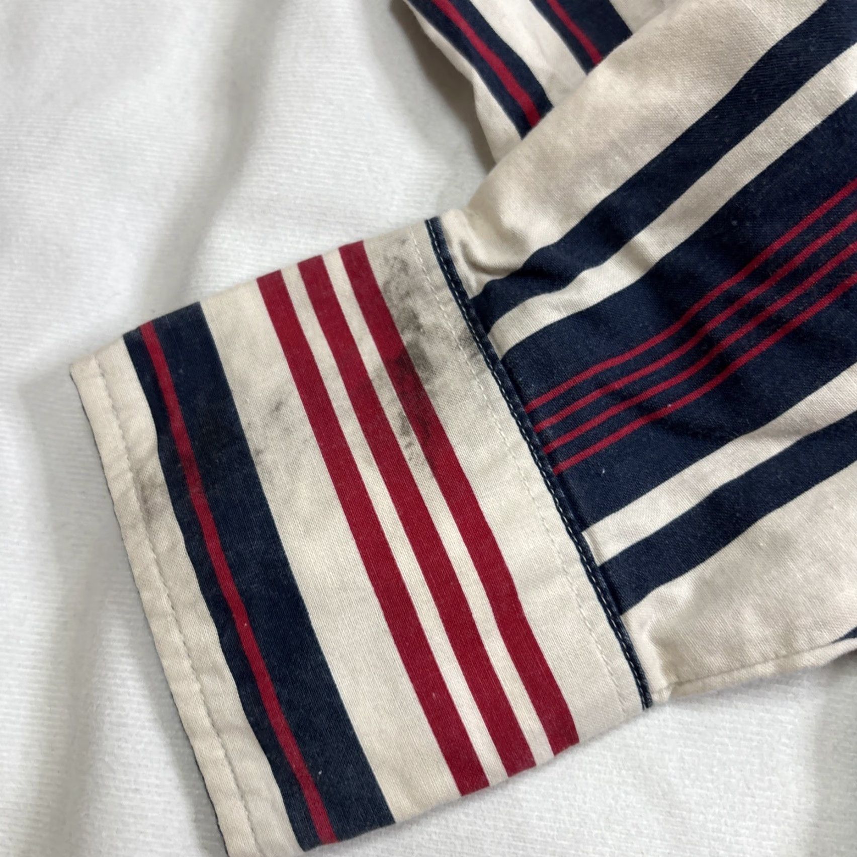 Wrangler VINTAGE Wrangler Pearl Snap Men’s 16-34 Red White Blue Patriotic Western XL Blue Long Sleeve Button-Up Snap Shirts Mens Size US XL / EU 56 / 4 - 3 Thumbnail
