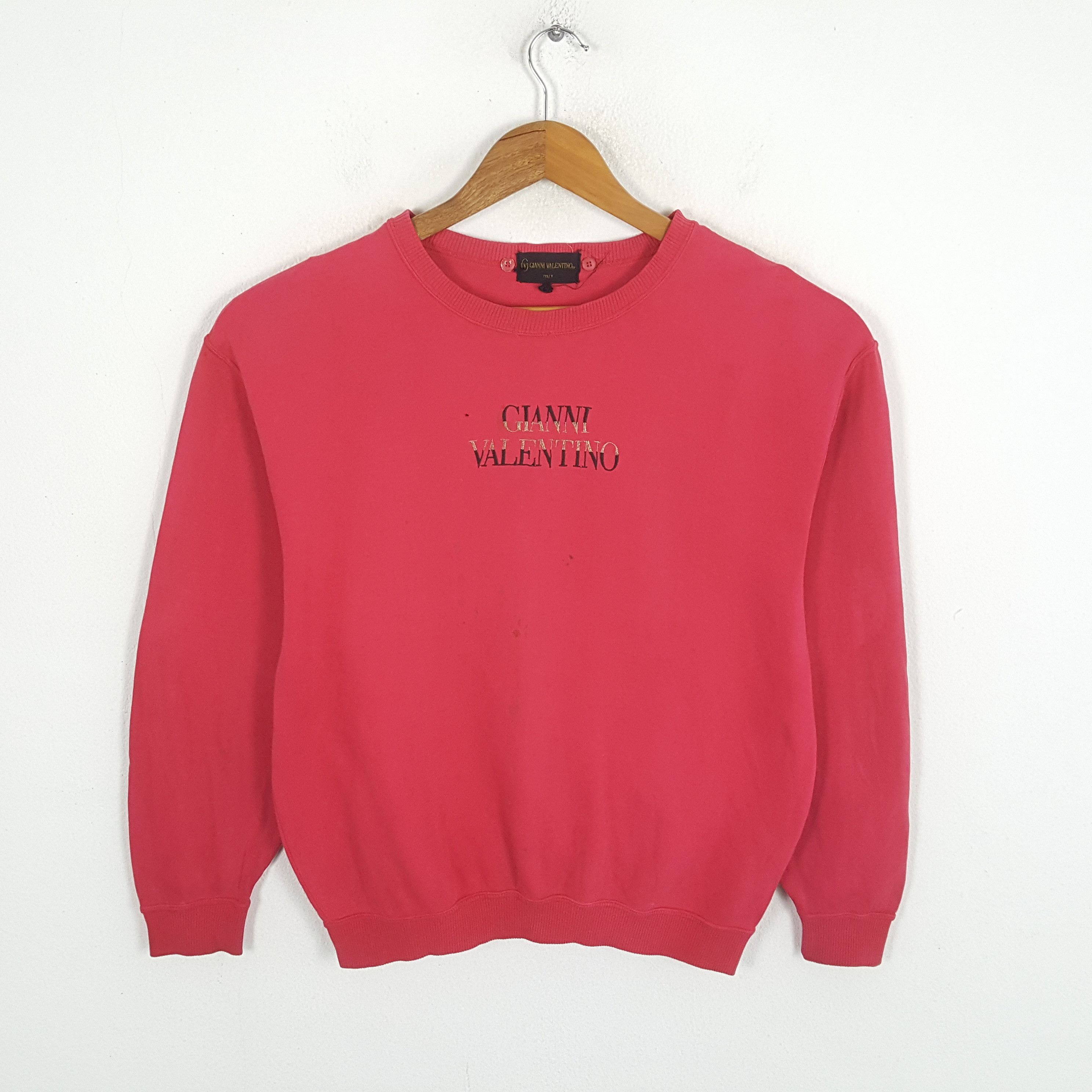 Japanese Brand × Valentino × Vintage Vintage GIANNI VALENTINO Italian Brand Distressed Sweathisrt Size US S / EU 44-46 / 1 - 1 Thumbnail