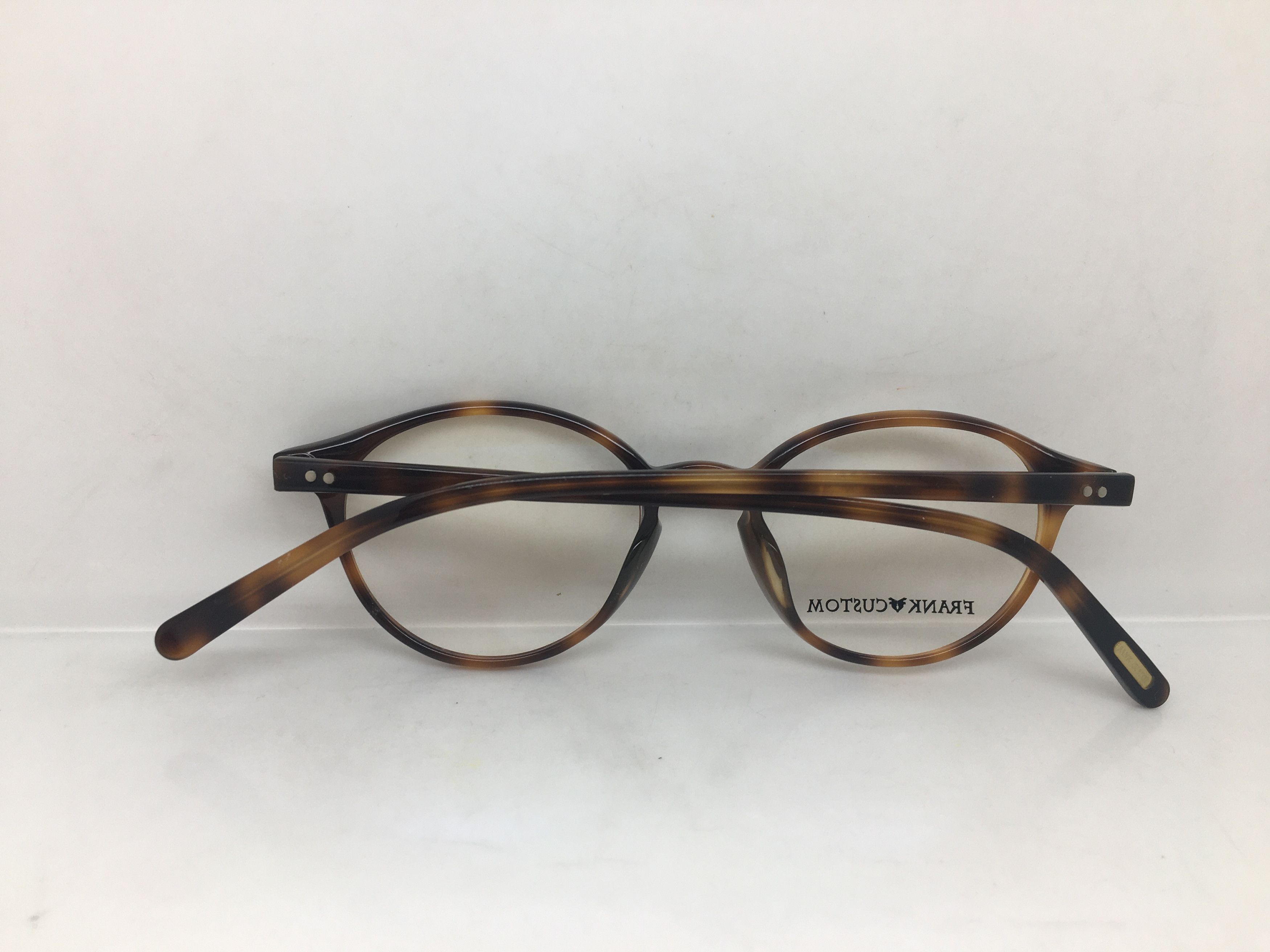 Other Frank Custom ARISTOCRAT Tortoise Eyeglasses Frame Size ONE SIZE - 9 Thumbnail