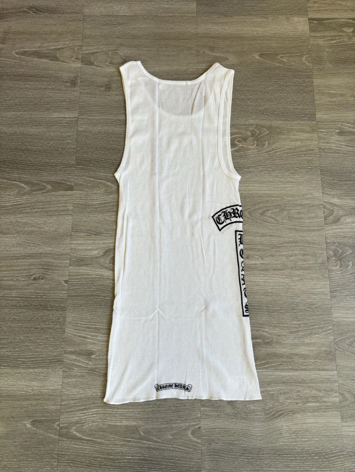 Chrome Hearts White Rib Logo Tank Top