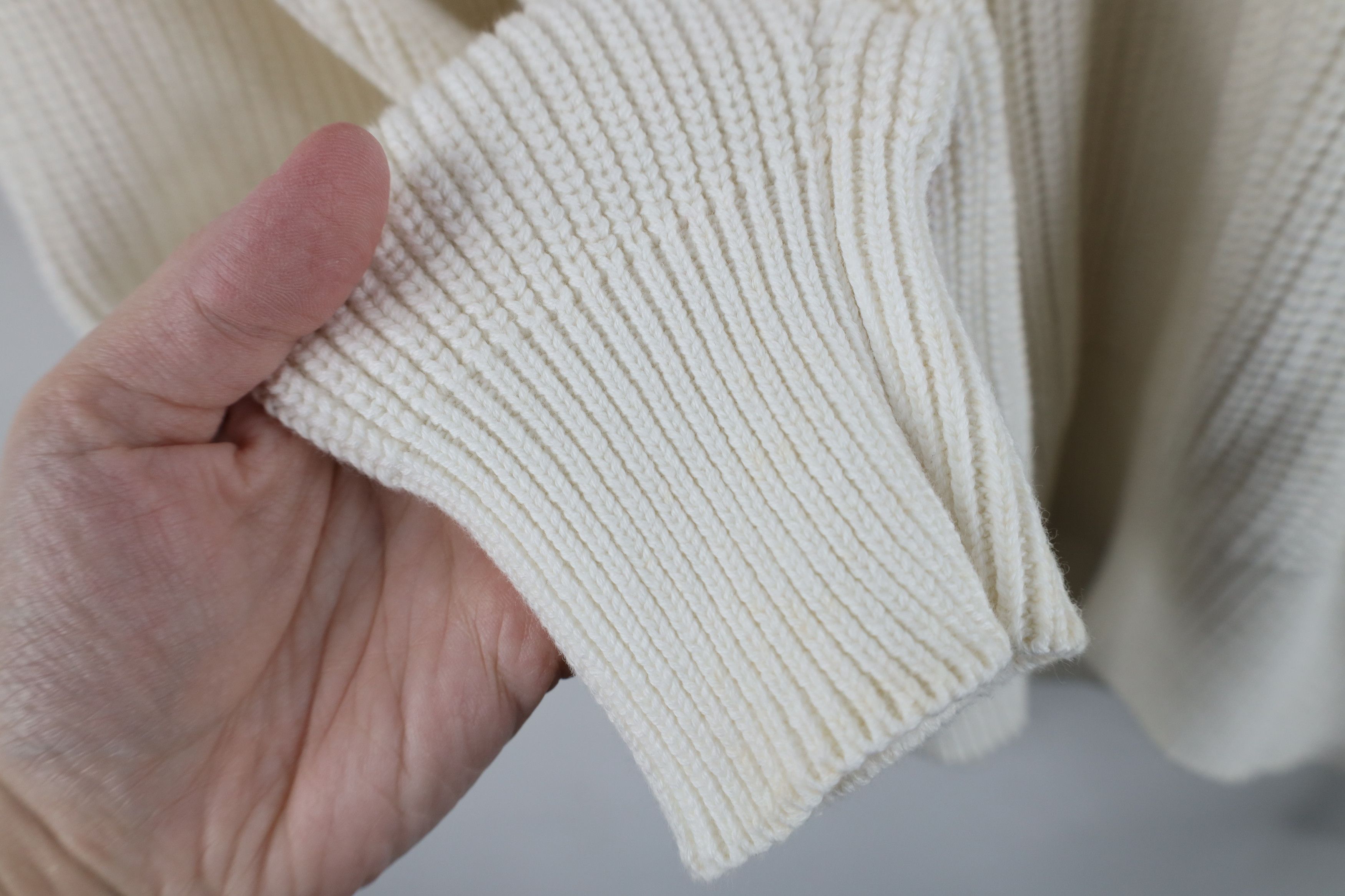 Nautica Vintage 90s Nautica Sailing Chunky Ribbed Knit Sweater White Size US M / EU 48-50 / 2 - 7 Thumbnail