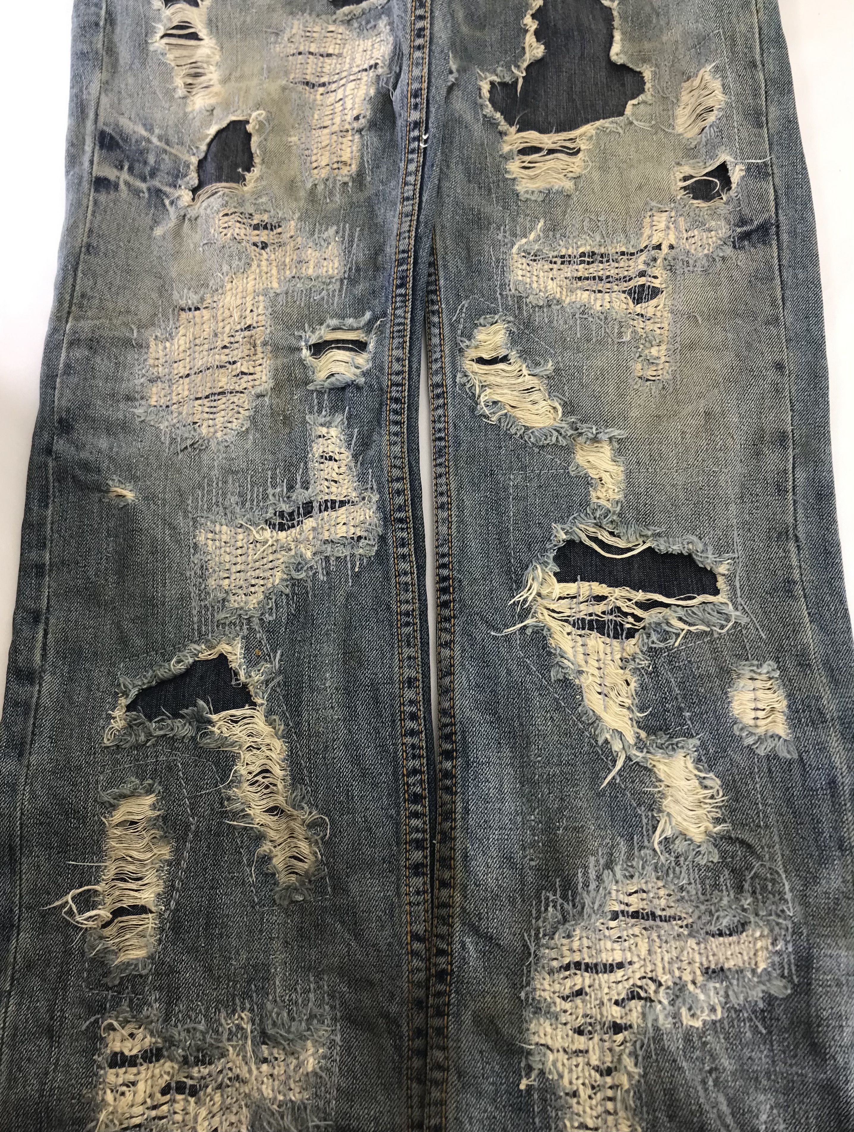 If Six Was Nine Vintage Japanese Distressed Design Jeans Size US 31 - 9 Thumbnail