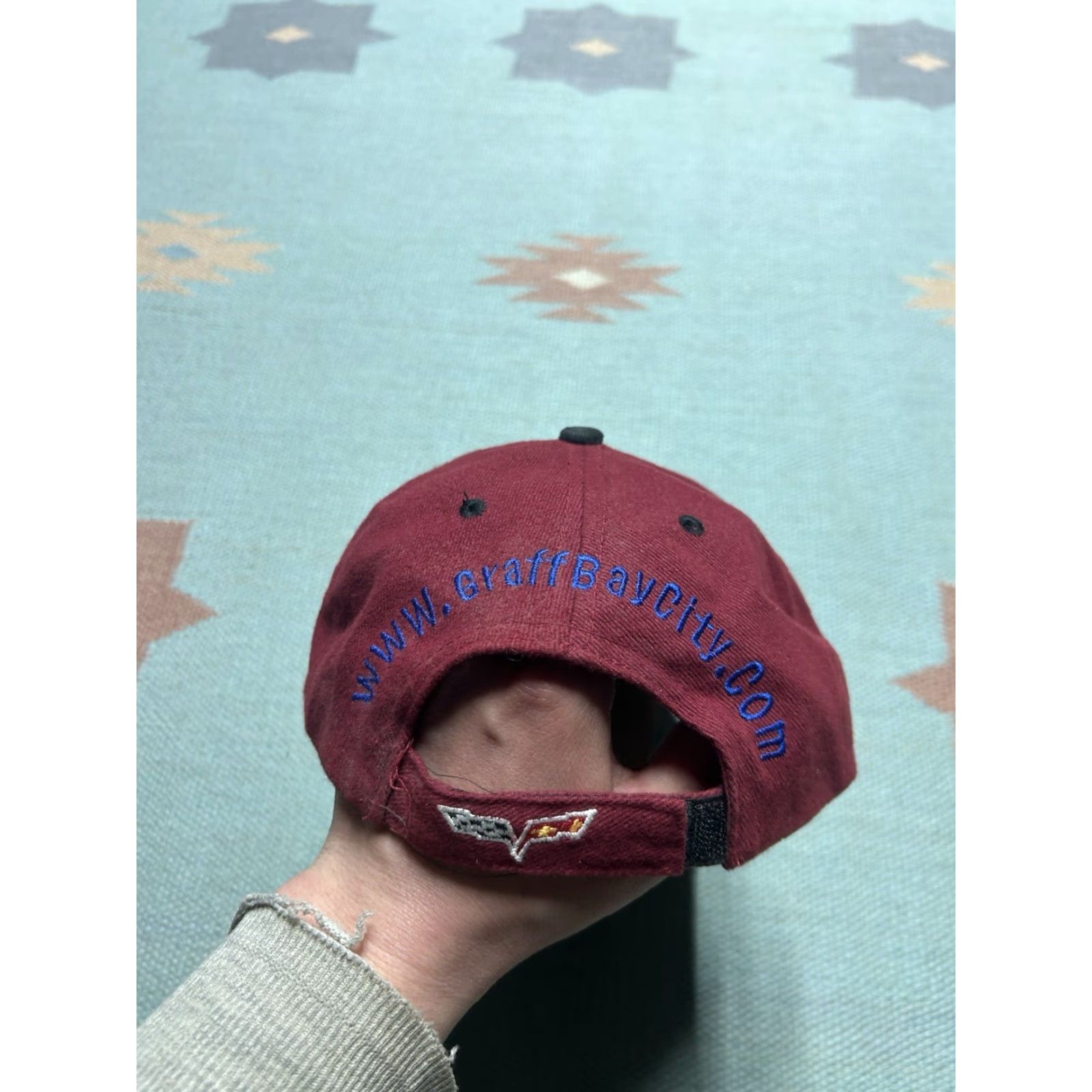 GRAFF VINTAGE Chevy Graff hat cap Strapback red Baseball Cap Men Adjustable Bay City Michigan City Theme Mens Size ONE SIZE - 6 Thumbnail