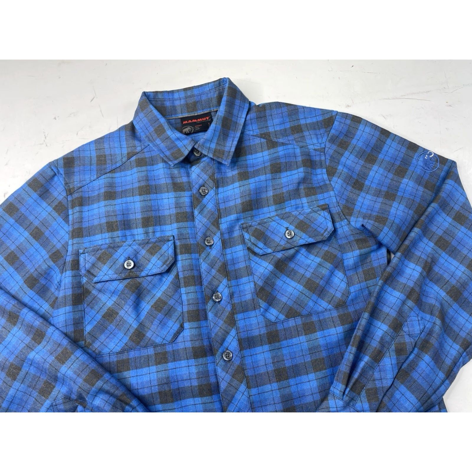 Mammut Mammut Shirt Mens Small Blue Plaid Flannel Hiking Trail Button Up Outdoors Size US S / EU 44-46 / 1 - 2 Thumbnail