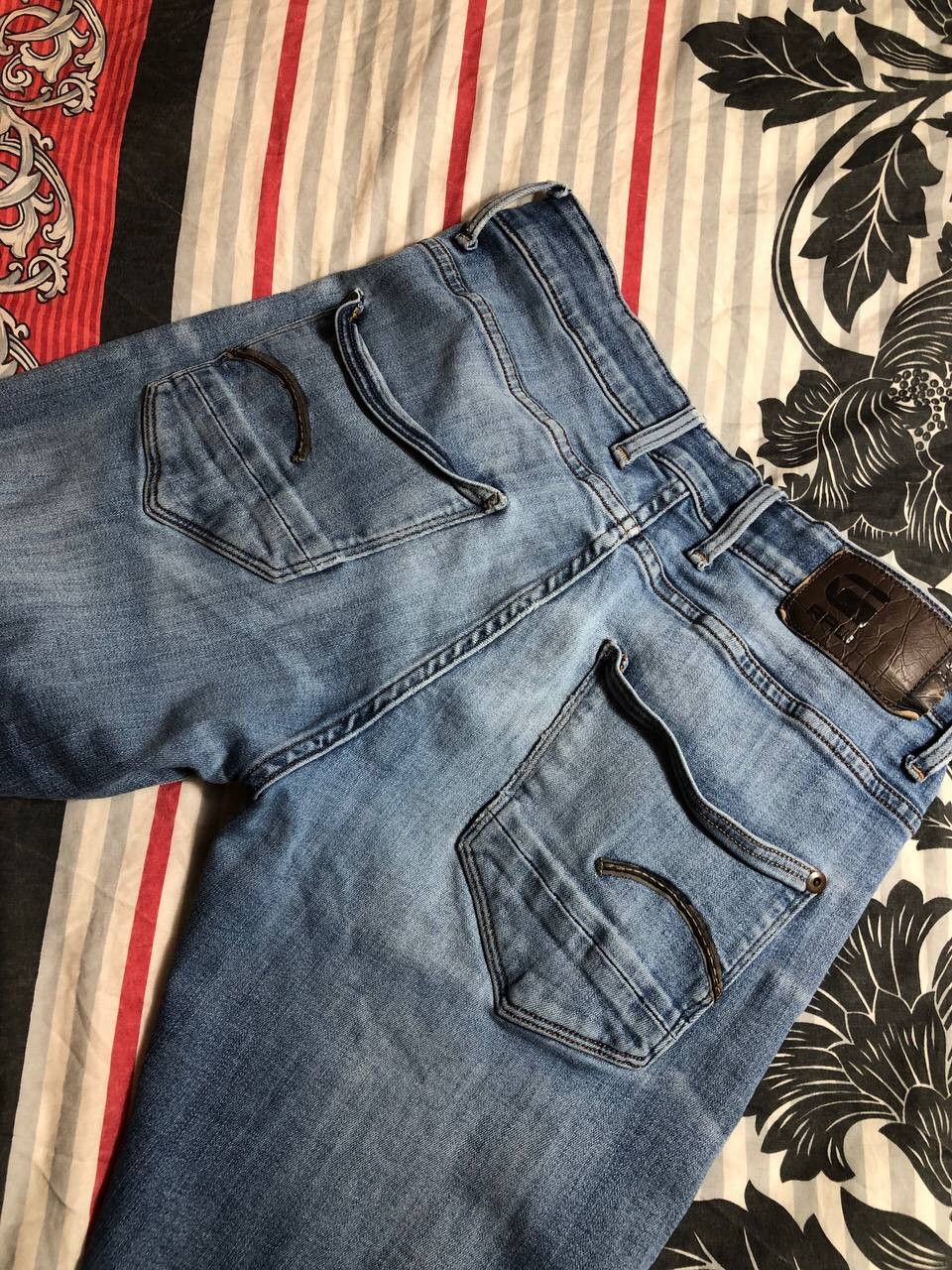 G-Star × Japanese Brand Crazy Crash Dirty Baggy Faded Jean Japan Avant Garde Style Size US 30 / EU 46 - 5 Thumbnail