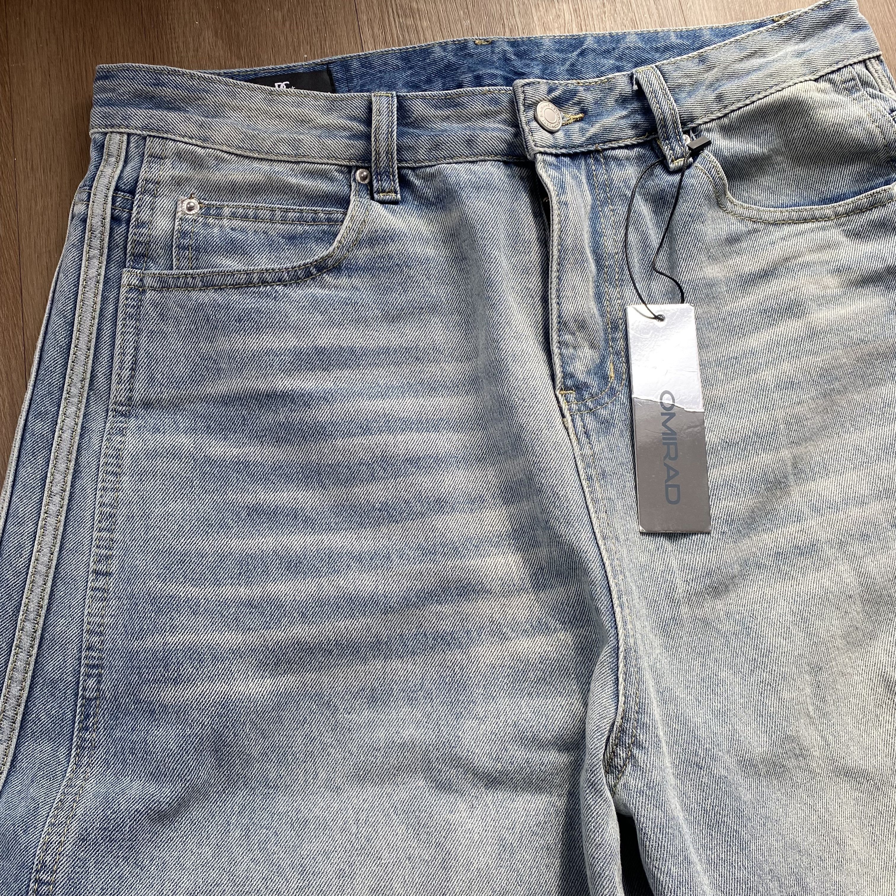 Other Light Wash Barrel Jeans Size 34" / US 12 / IT 48 - 2 Thumbnail