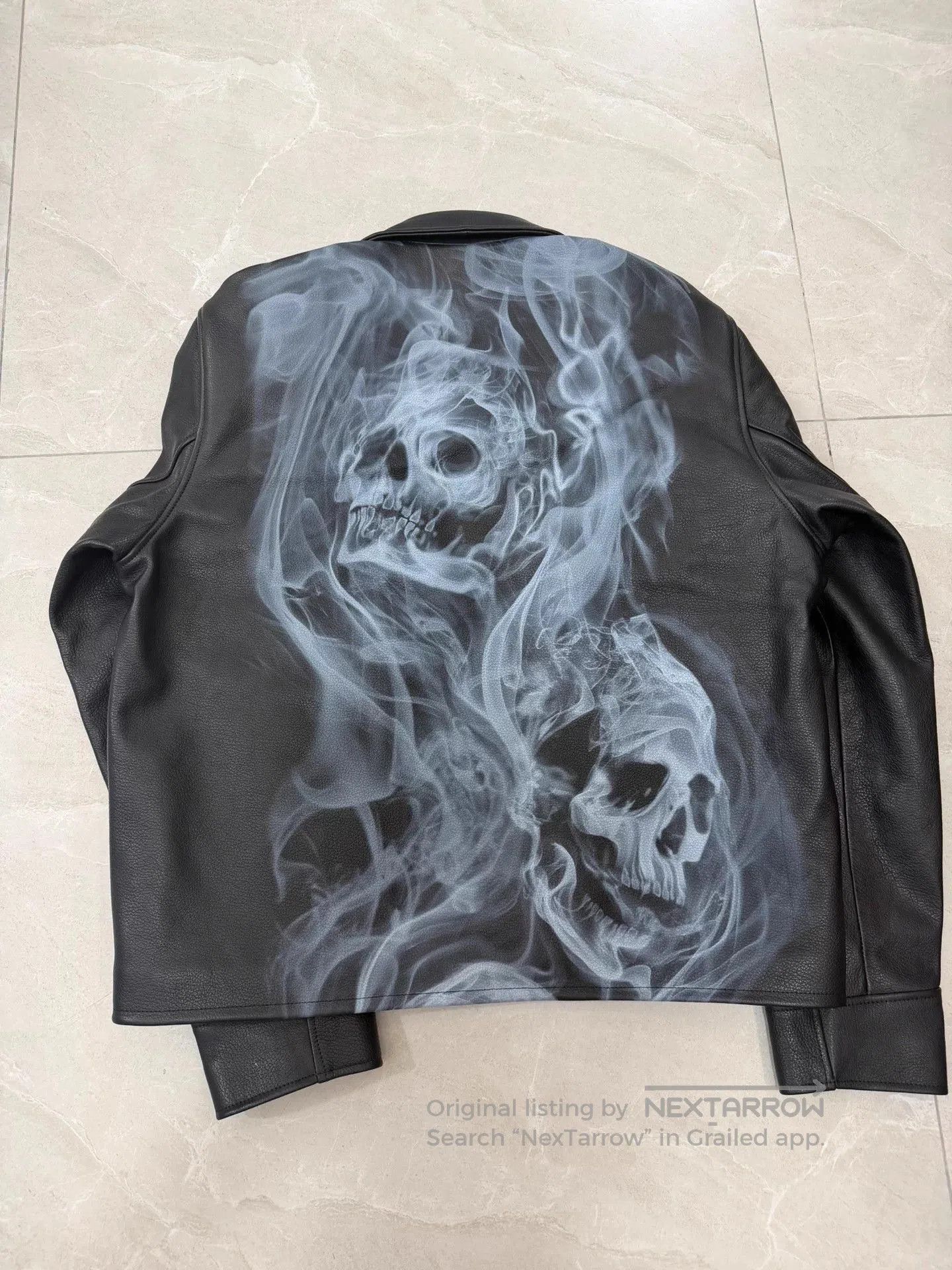 Palace Black Leather Zip-Front Jacket. Size US M / EU 48-50 / 2 - 5 Thumbnail